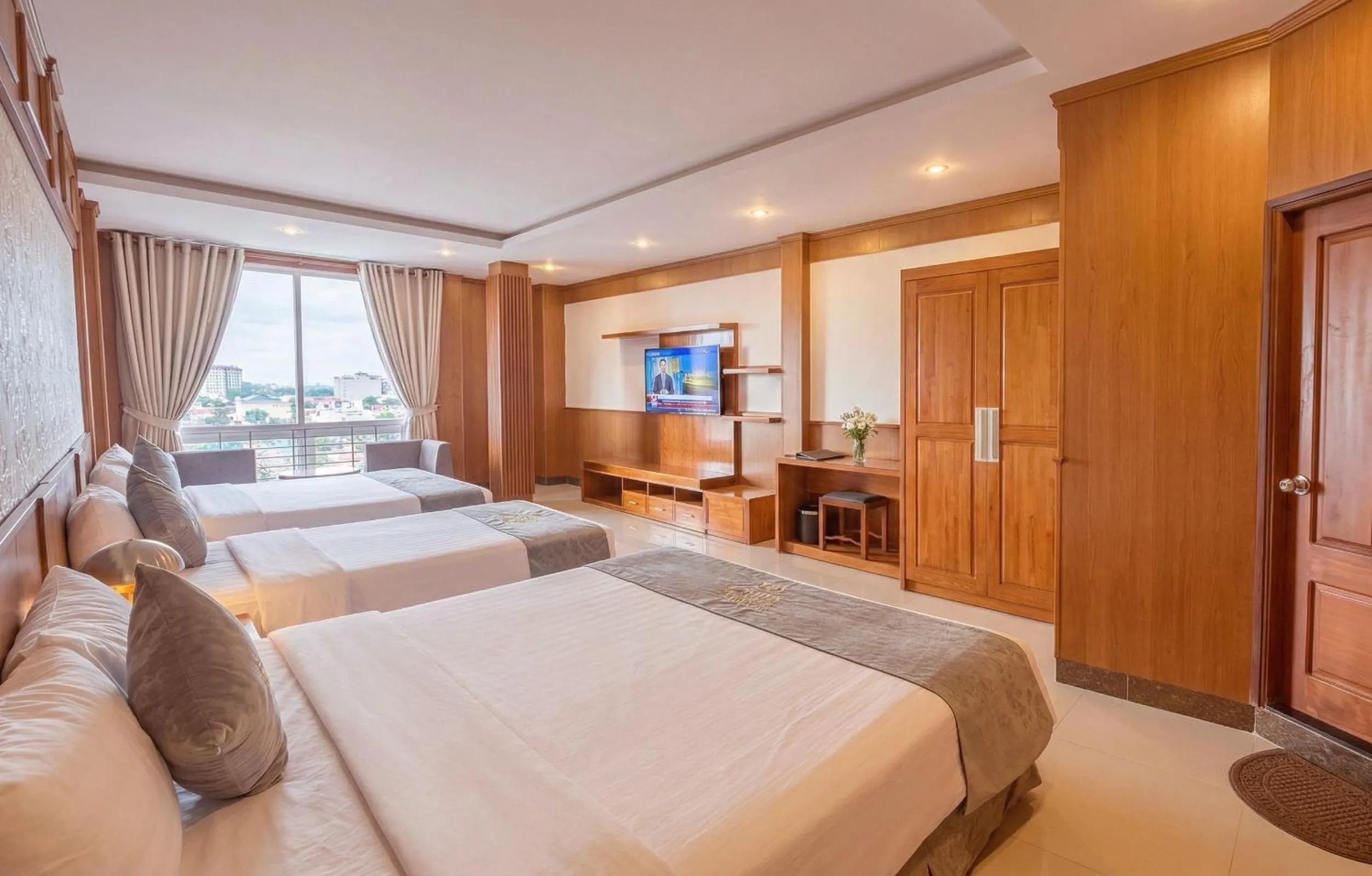 Bed in Lien Do Star Hotel