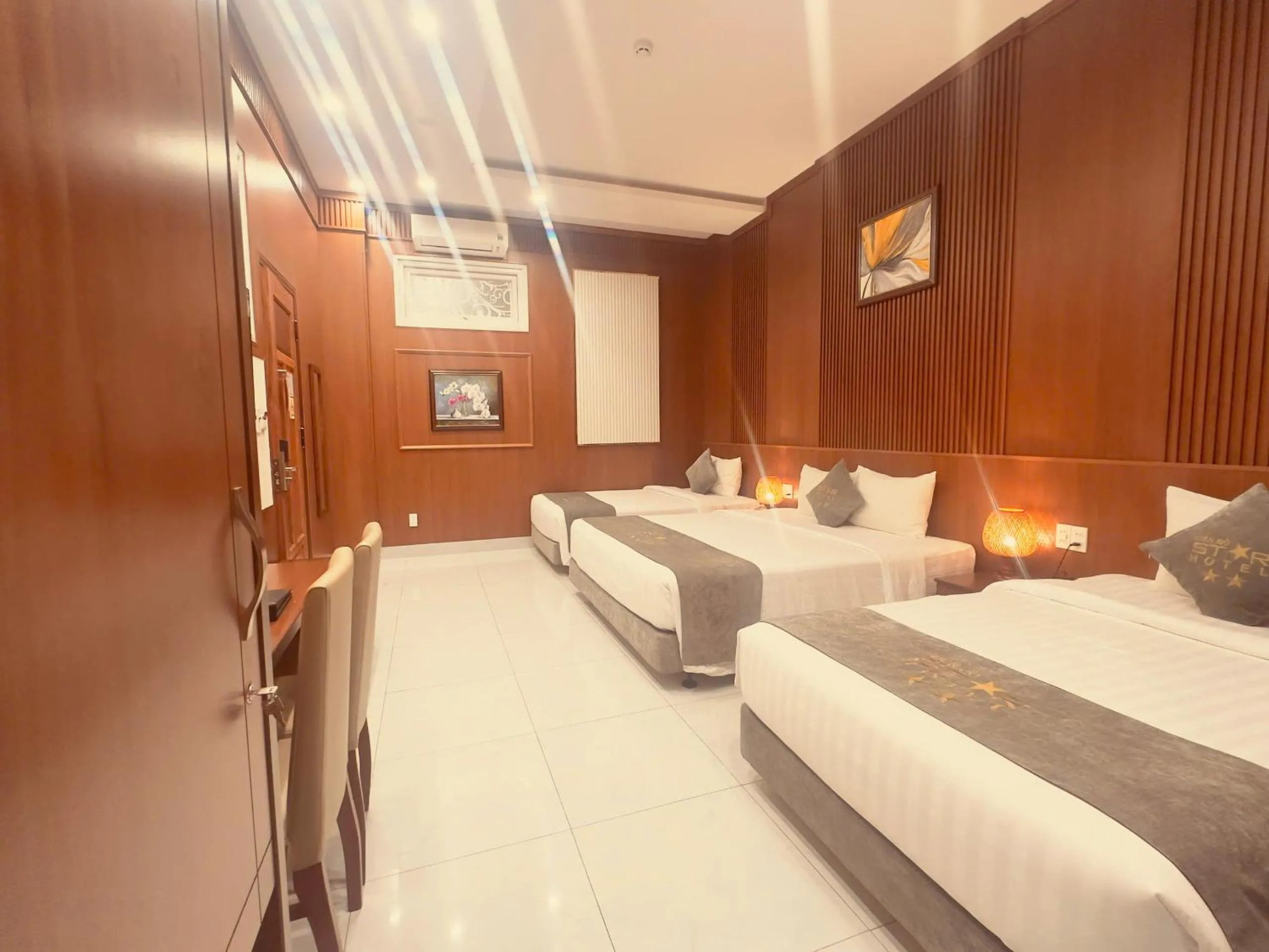 Bed in Lien Do Star Hotel