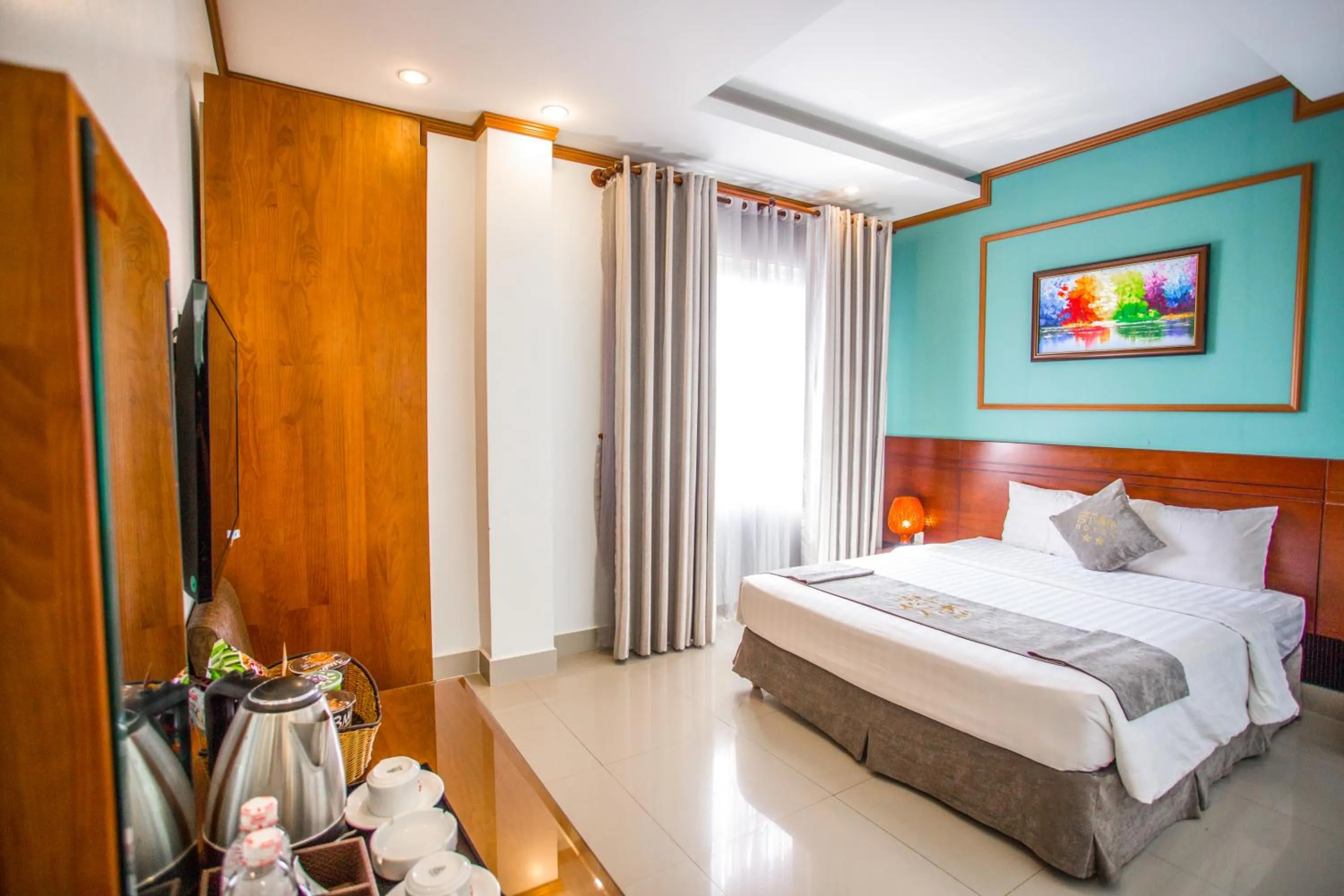 Bed in Lien Do Star Hotel