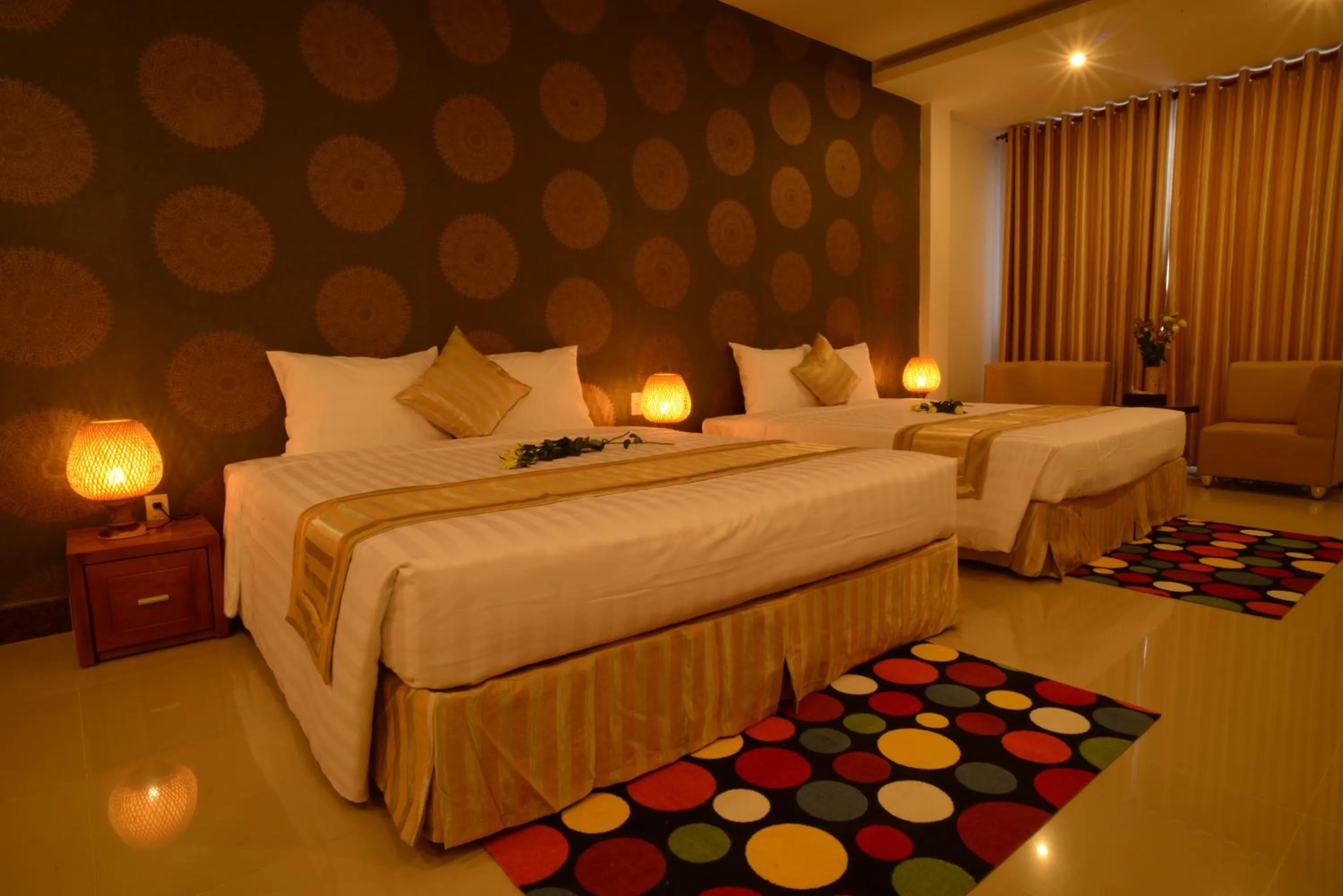 Bed in Lien Do Star Hotel