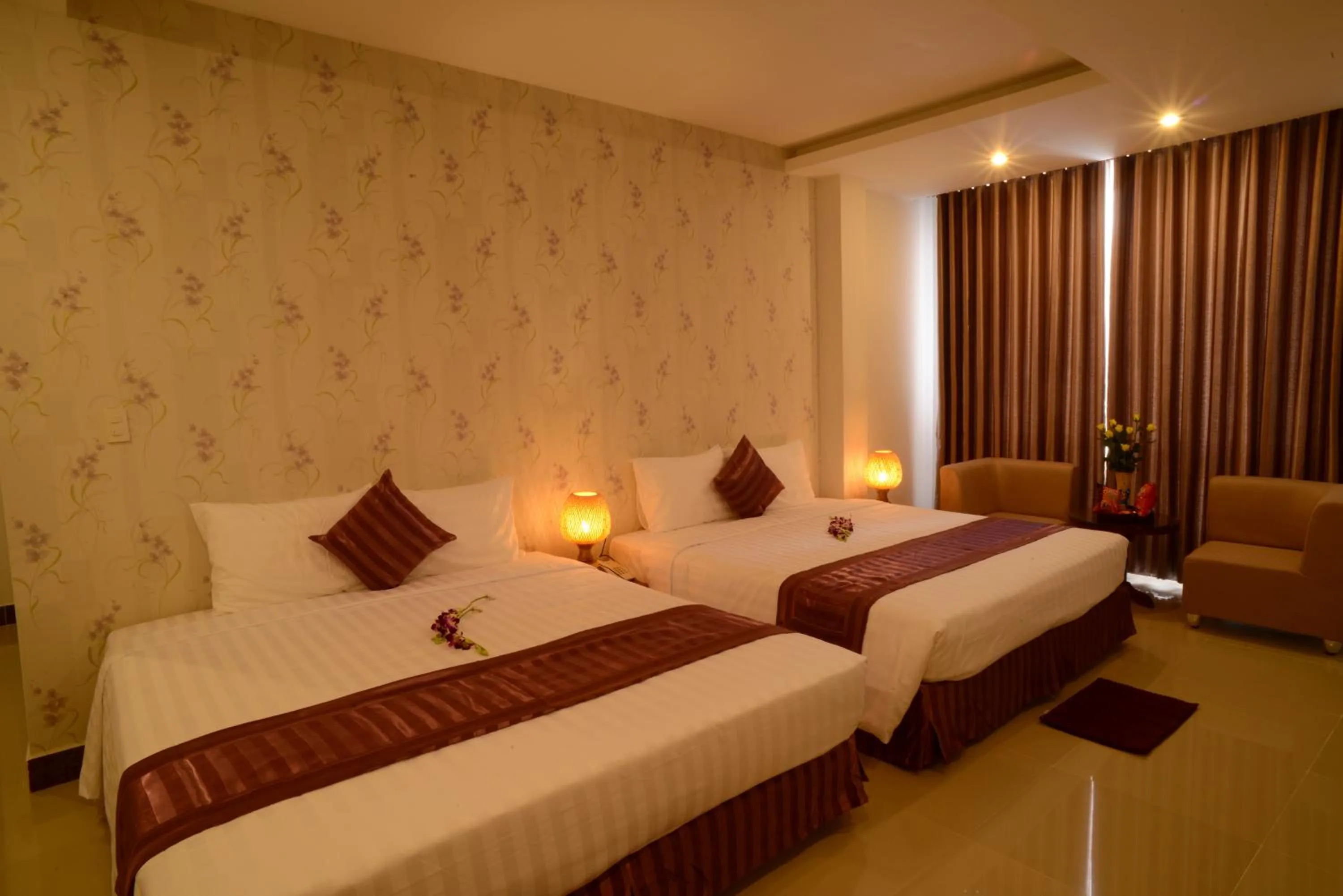 Bed in Lien Do Star Hotel