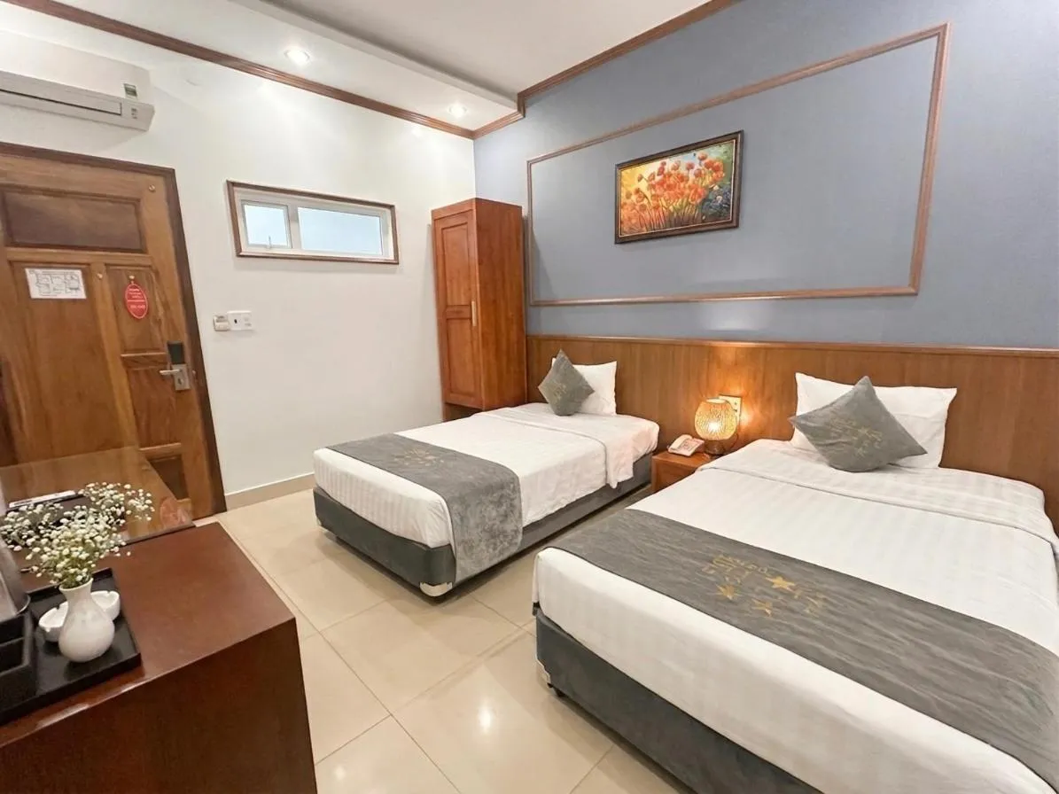 Bed in Lien Do Star Hotel
