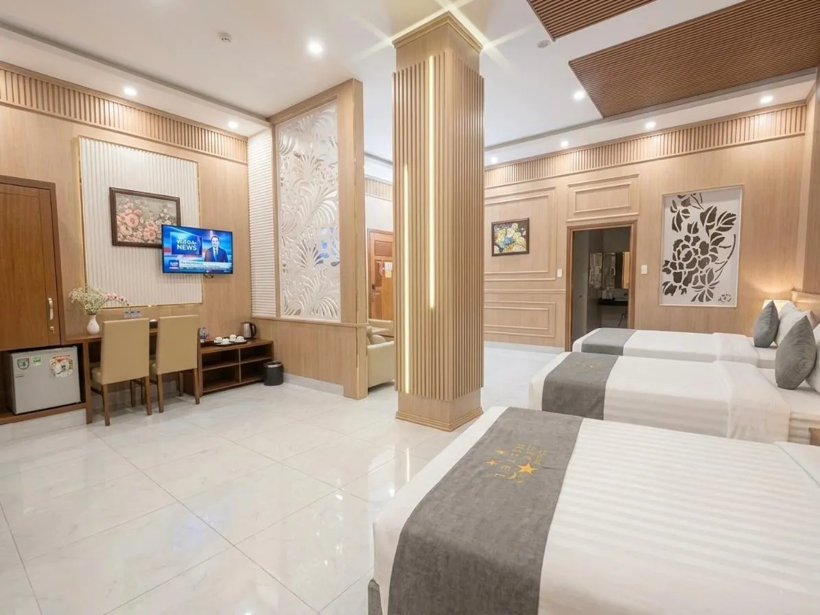 Bed in Lien Do Star Hotel