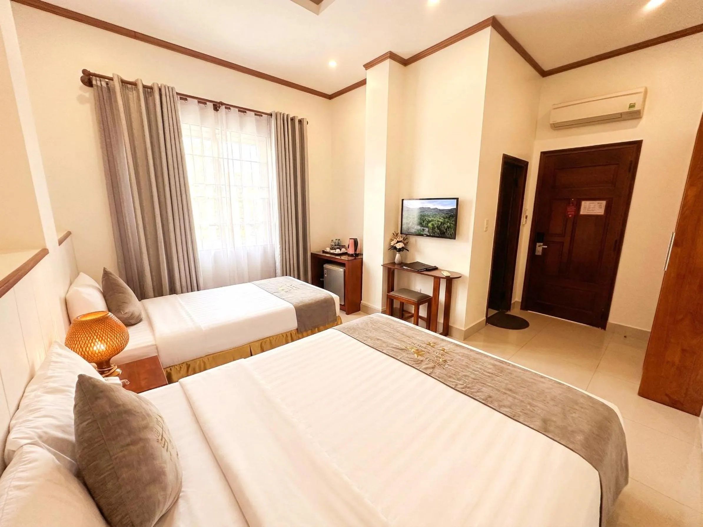 Bed in Lien Do Star Hotel