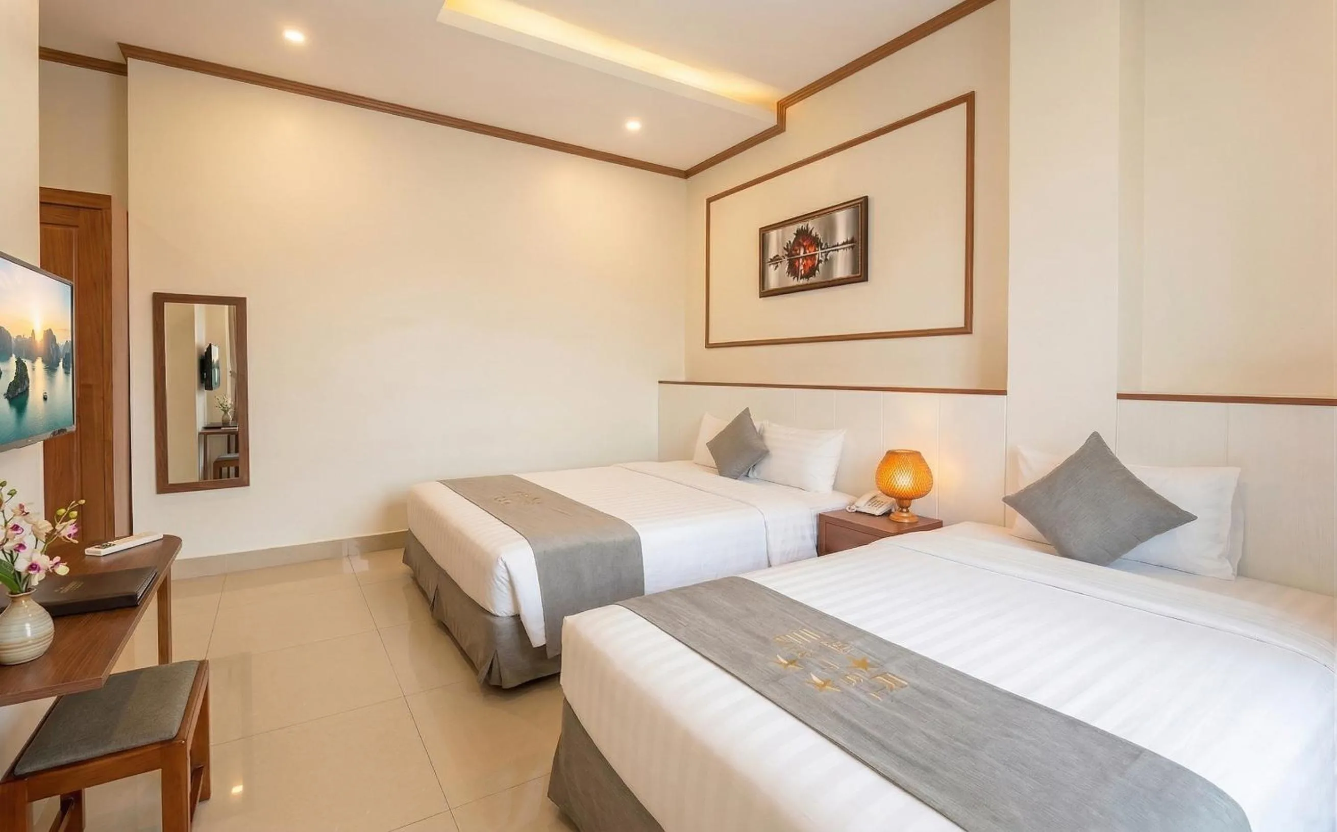 Photo of the whole room, Bed in Lien Do Star Hotel
