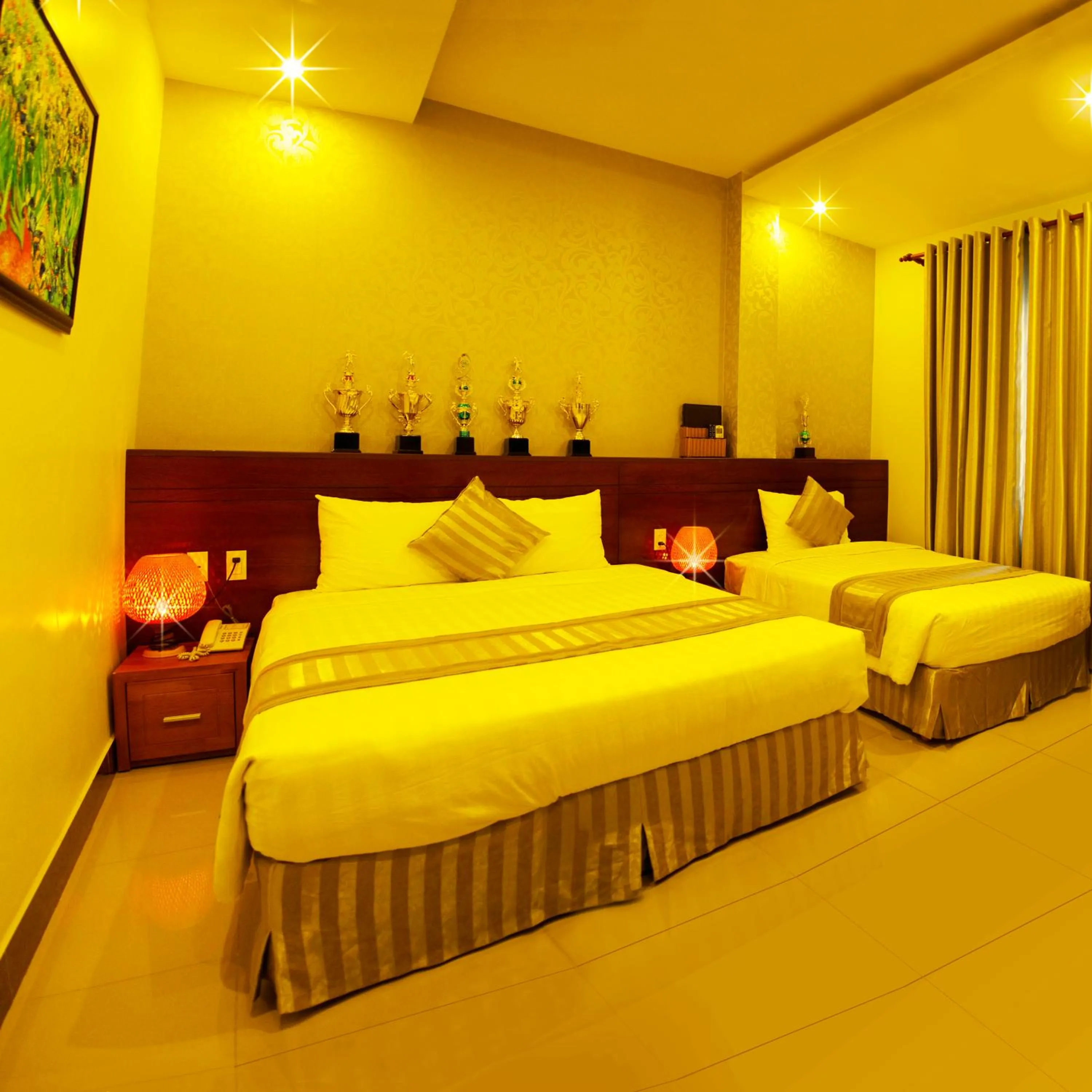 Bed in Lien Do Star Hotel