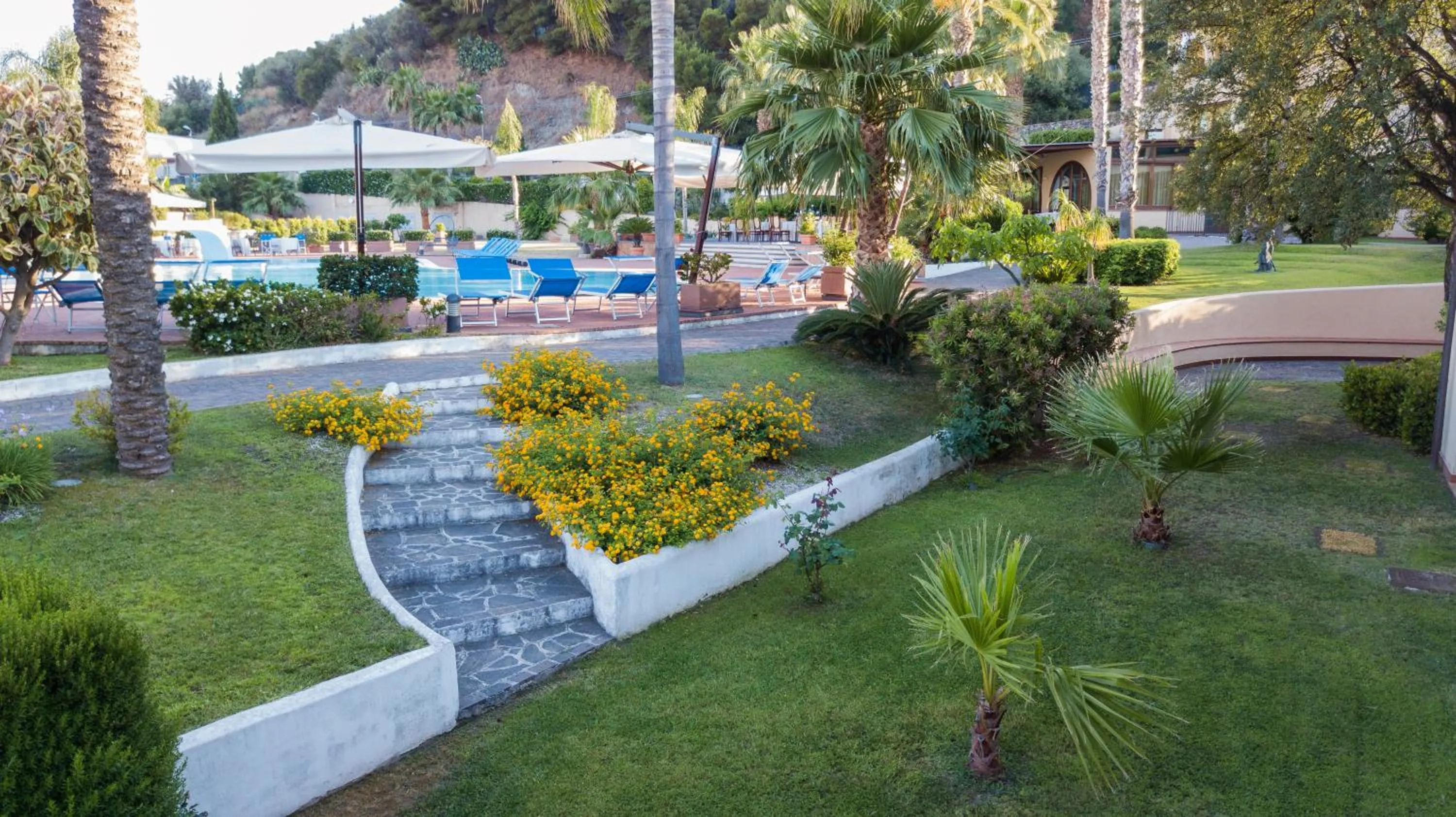 Garden view in Hotel Aktea