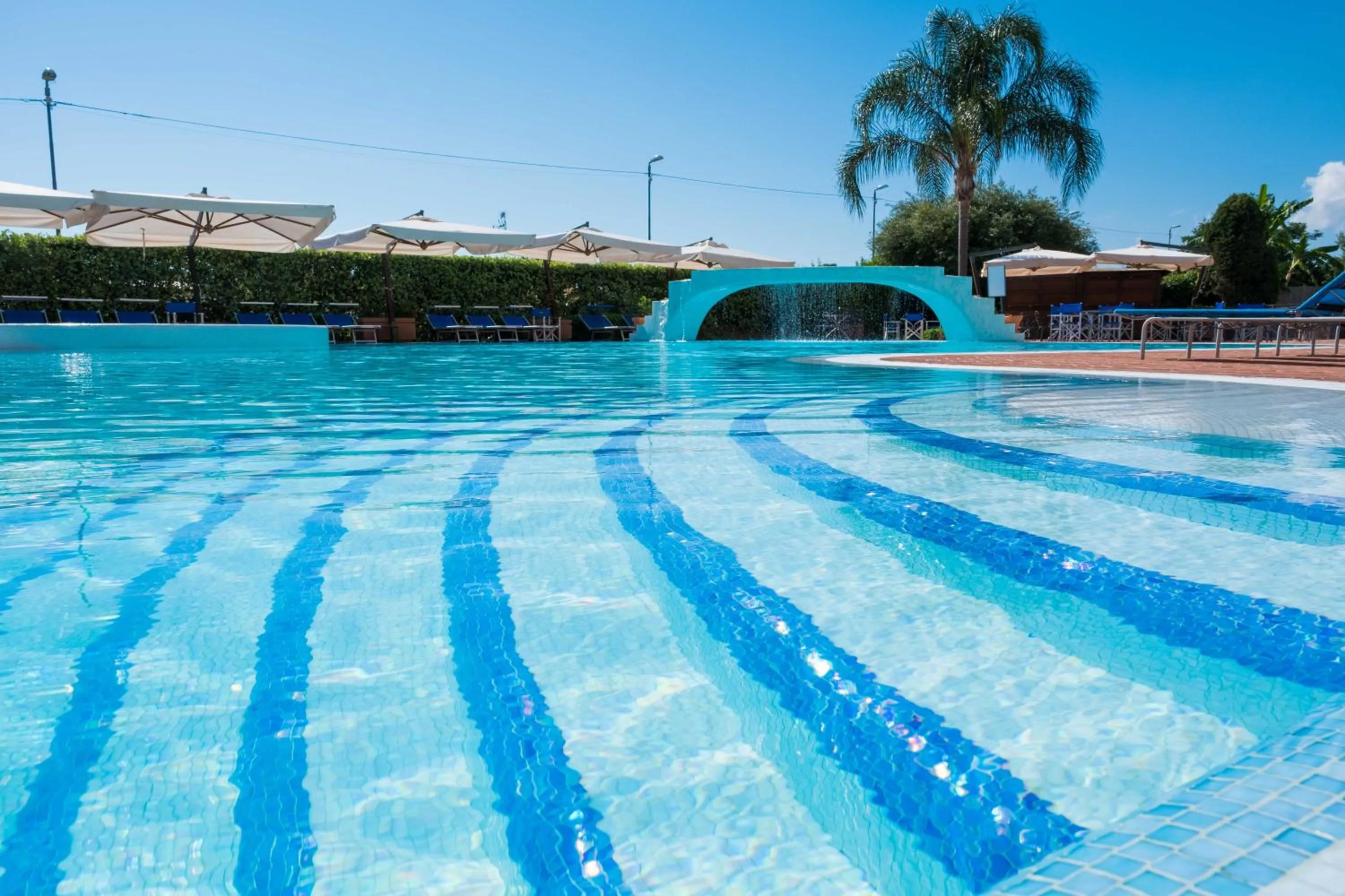 Pool view in Hotel Aktea