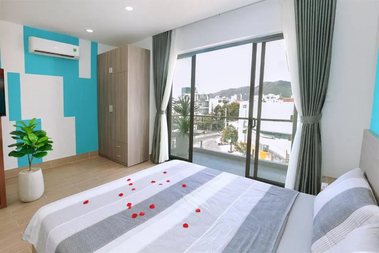 City view, Bed in HÀO PHÁT HOTEL NHA TRANG City view, Bed in HÀO PHÁT HOTEL NHA TRANG