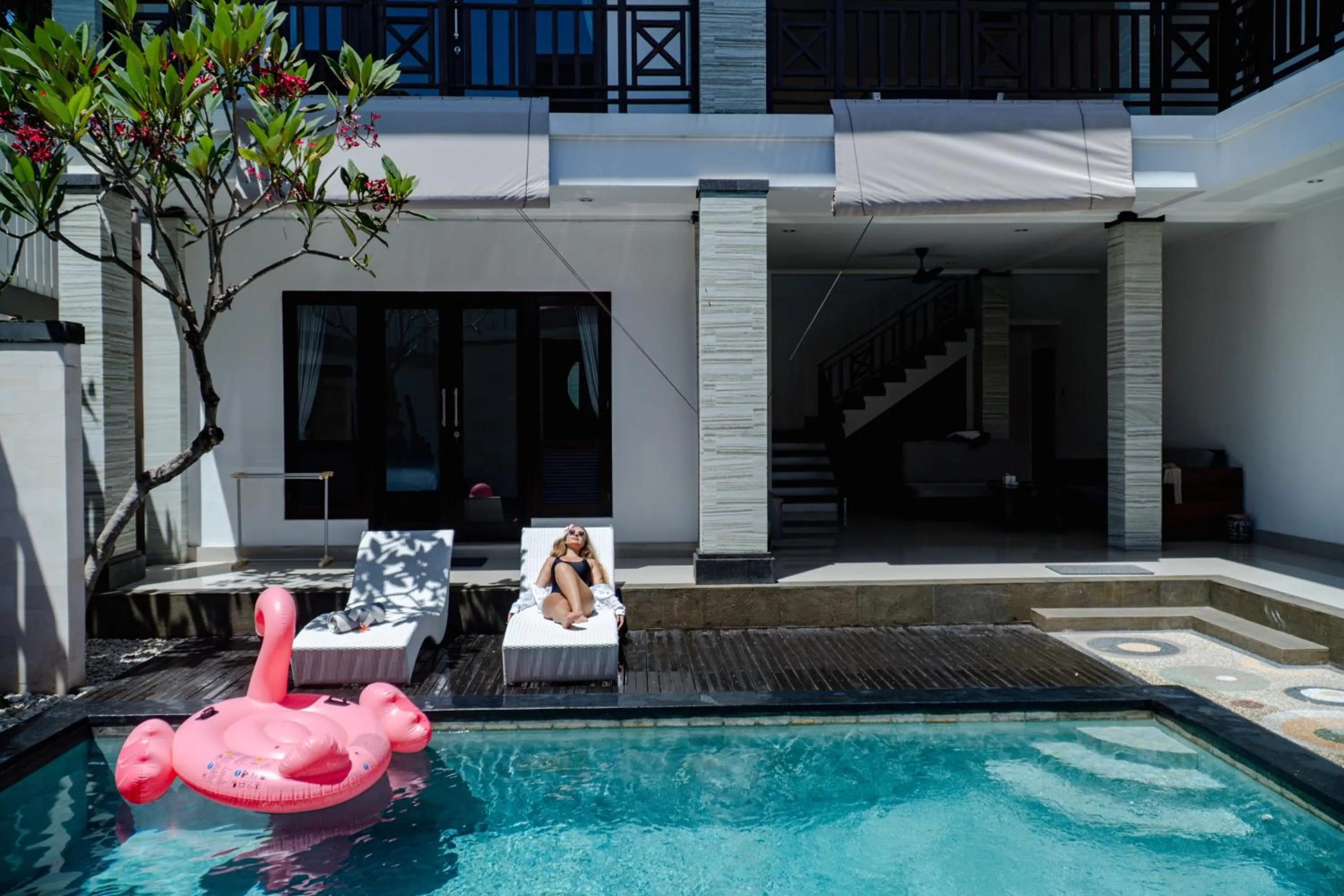 Swimming pool in Maja Villa Batubelig by GenuineHost