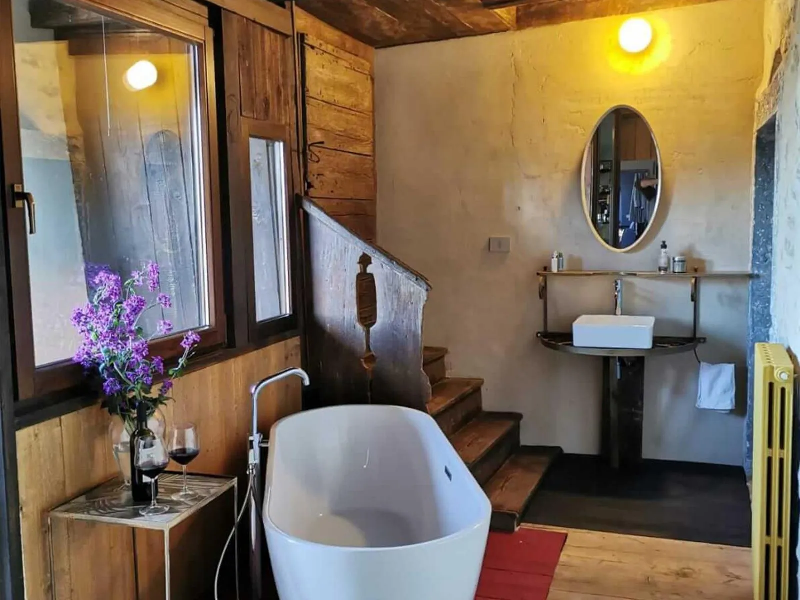 Bathroom in B&B con SPA il Castello di Lucawest