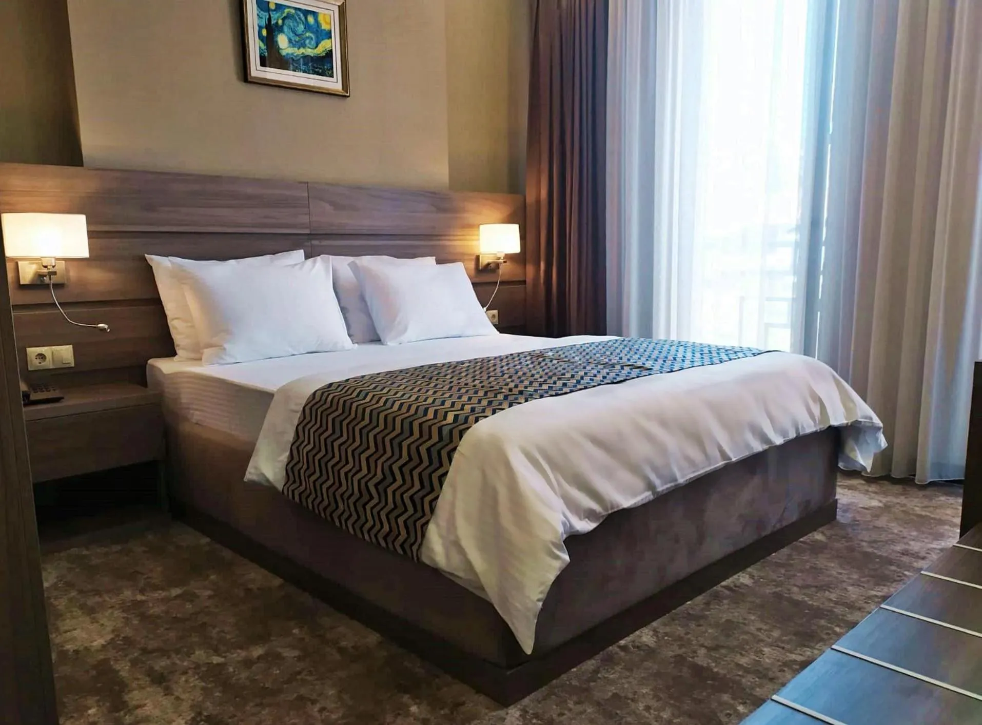 Bed in Vinum Hotel