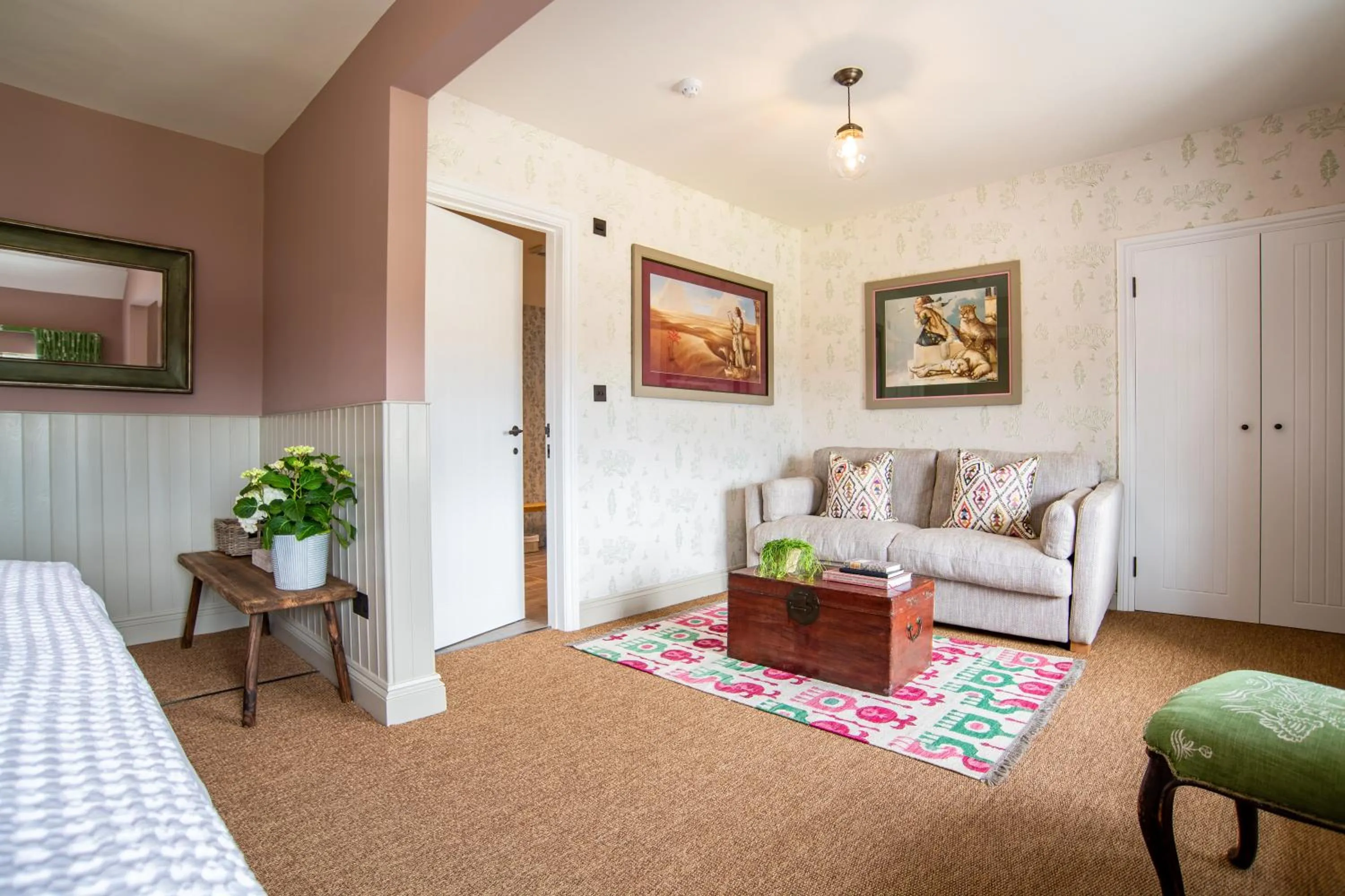 Seating area in The White Lion Cowbridge