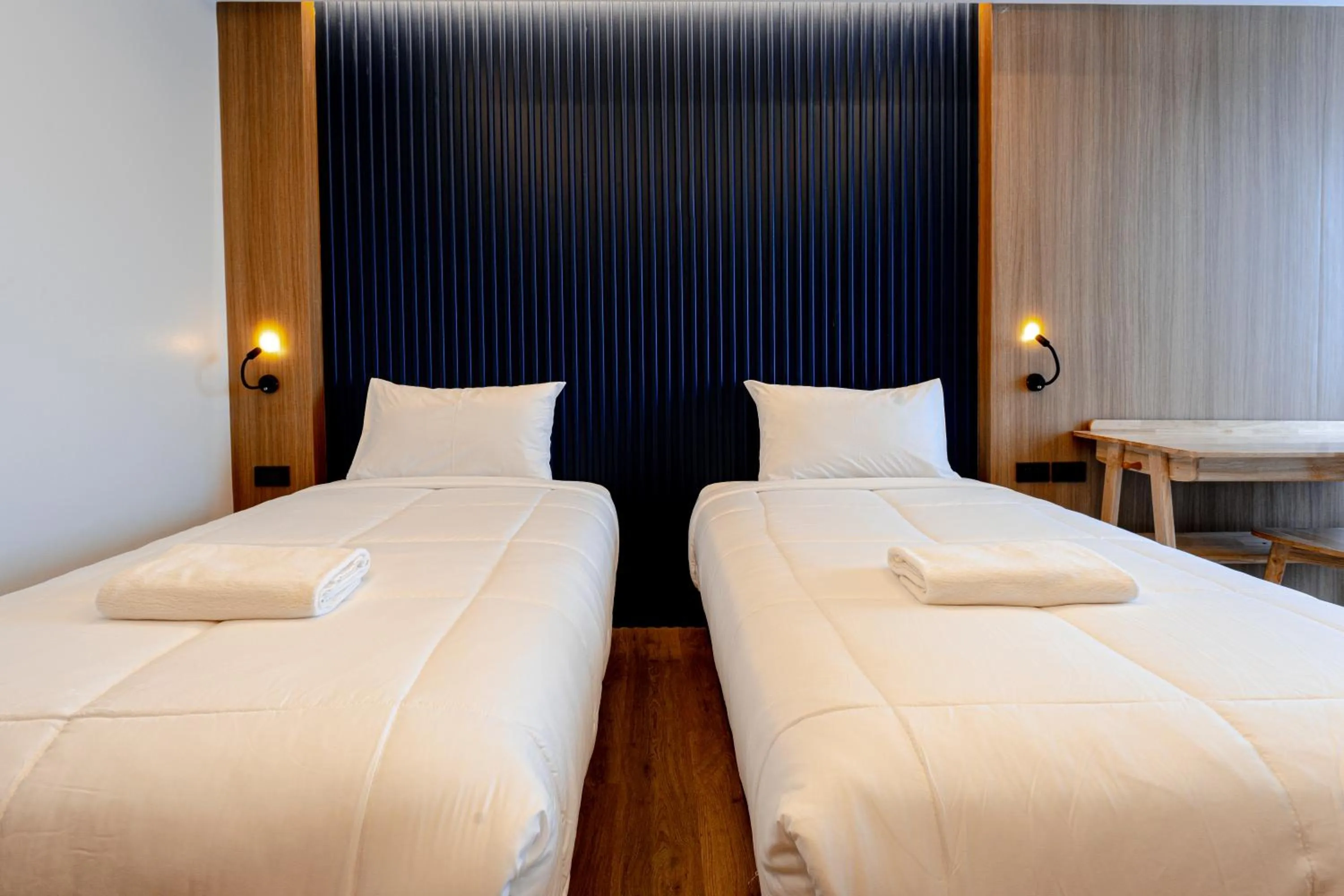 Bed in Nakornping Boutique Hotel