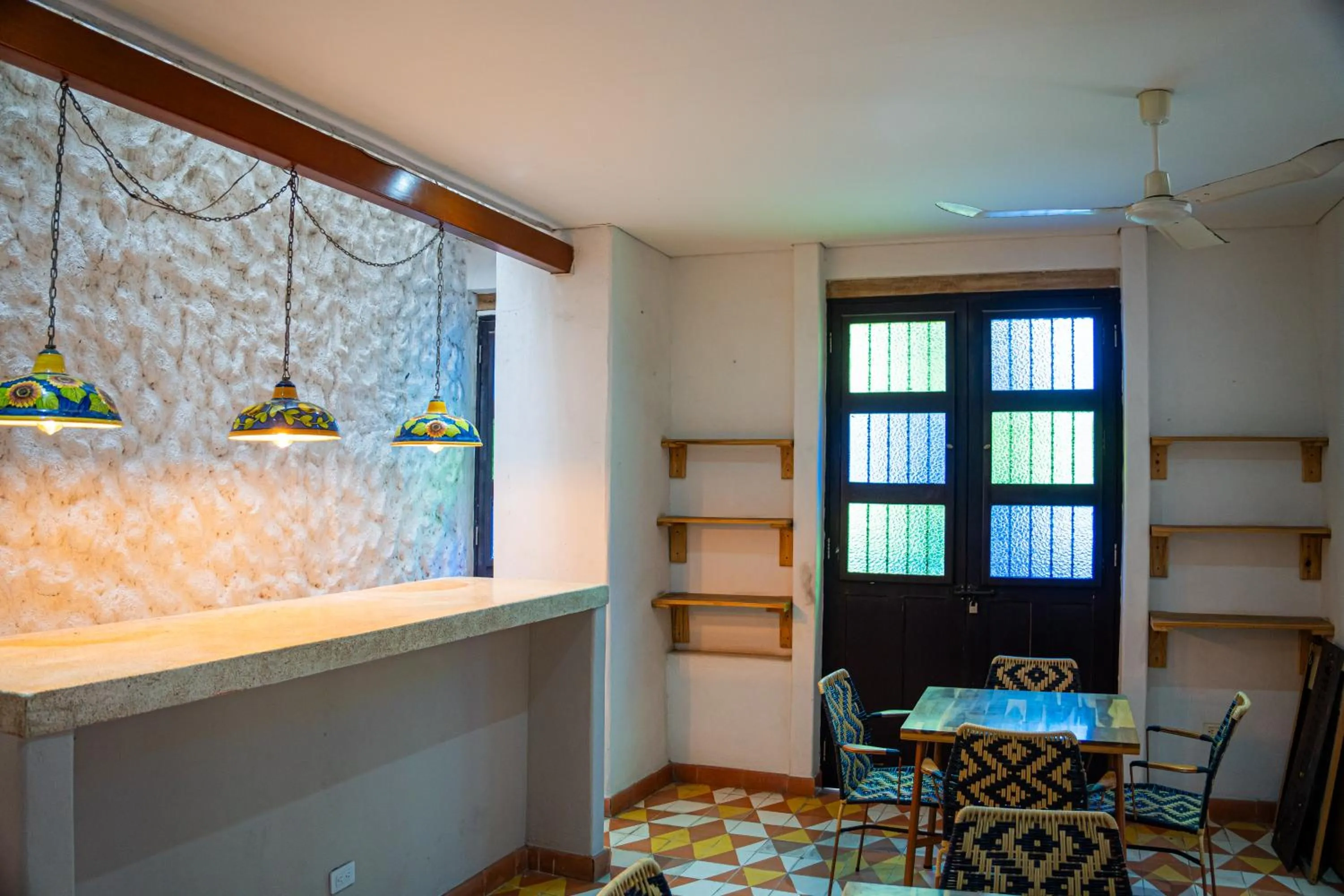 Seating area in Hotel Puerto Pelicano