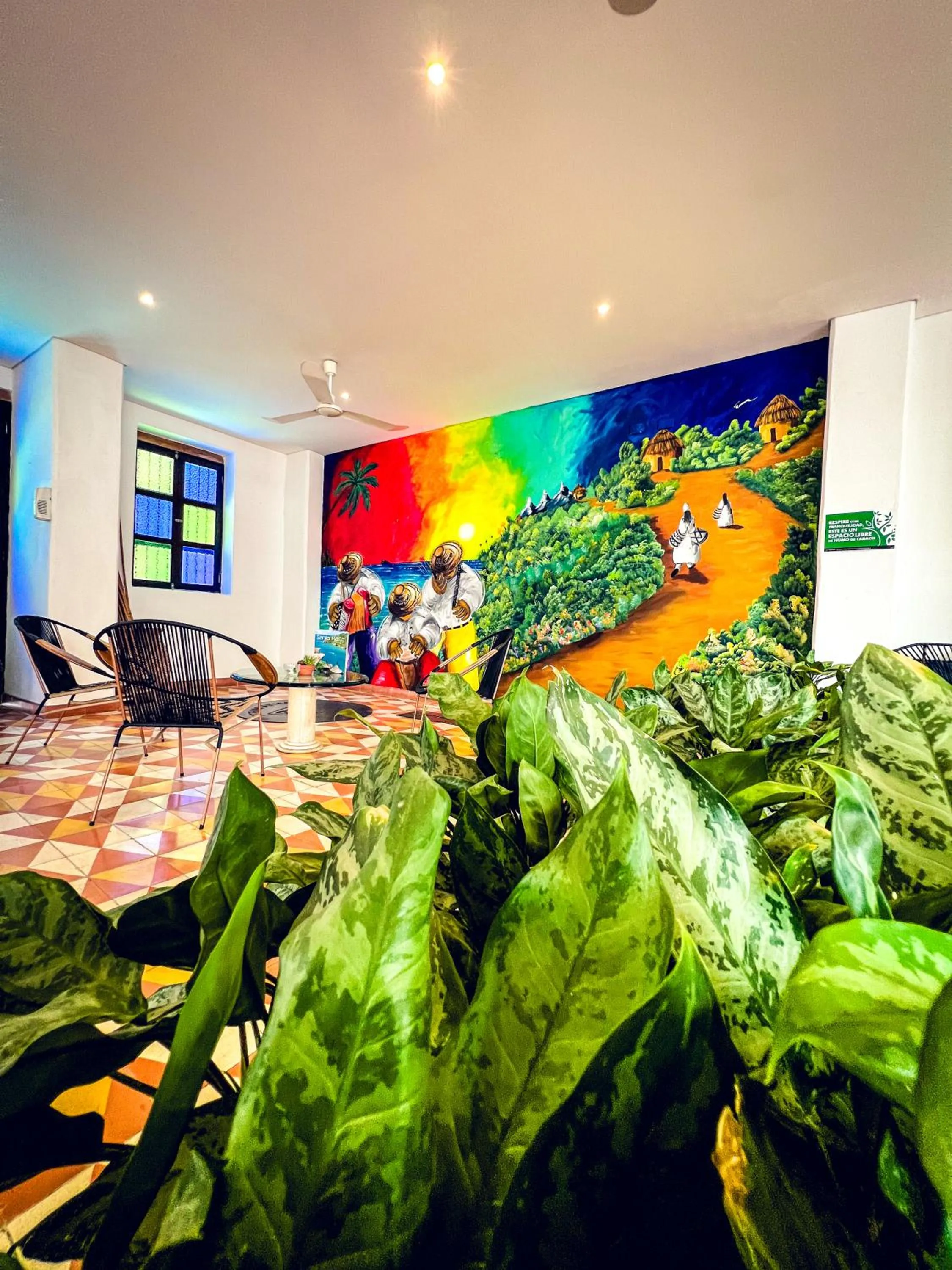 Living room in The Orange House Santa Marta