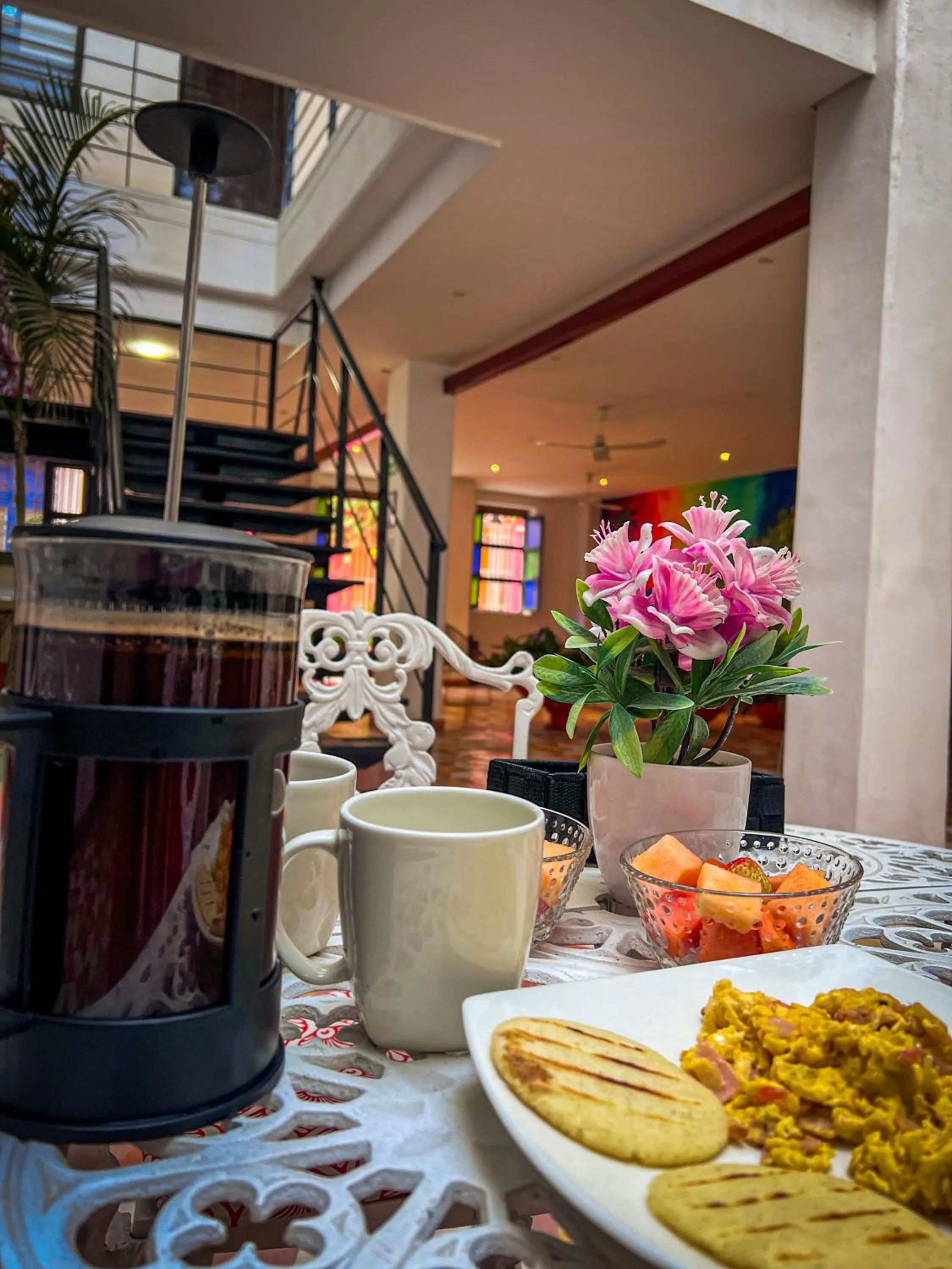 Food and drinks in The Orange House Santa Marta