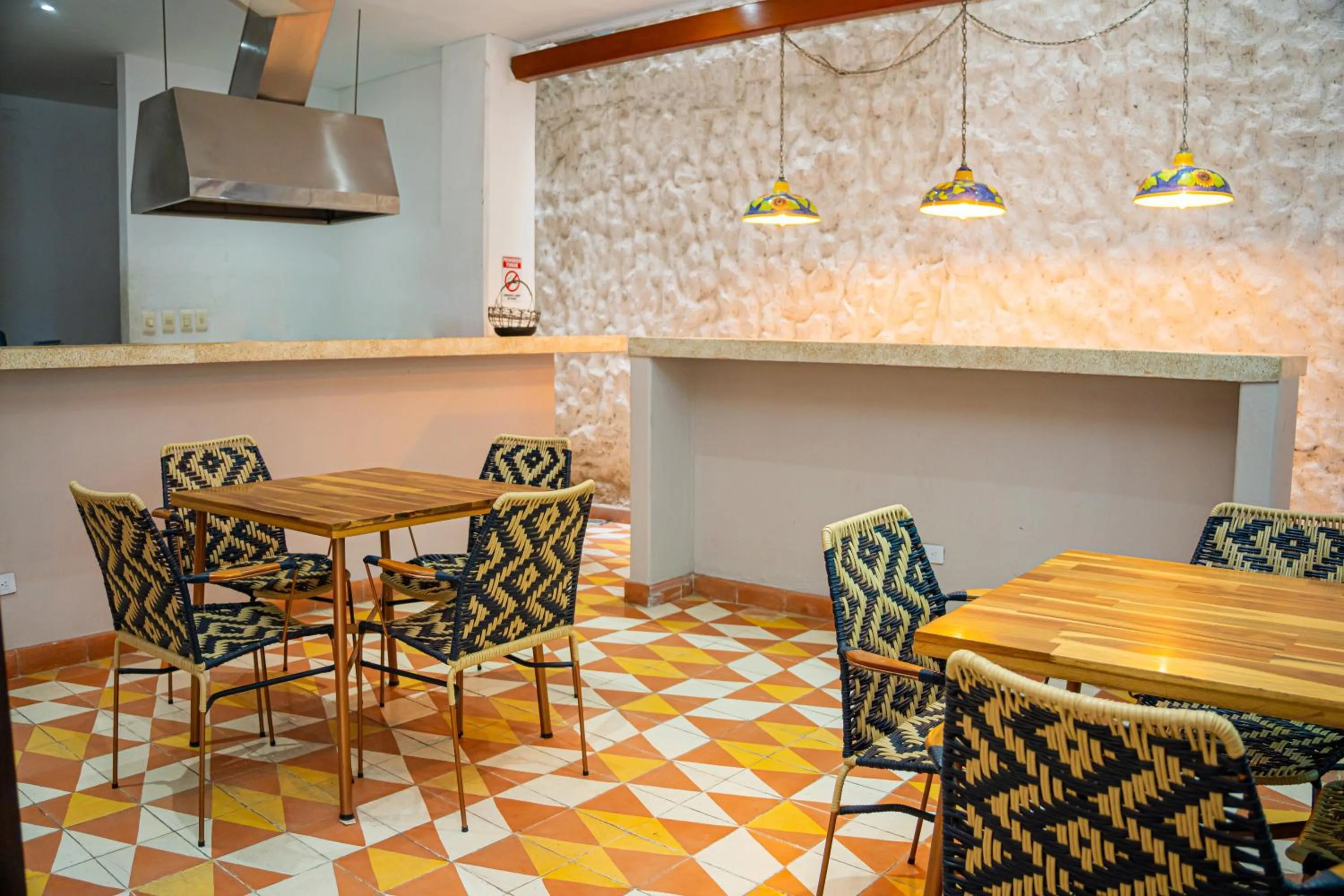 Seating area in Hotel Puerto Pelicano