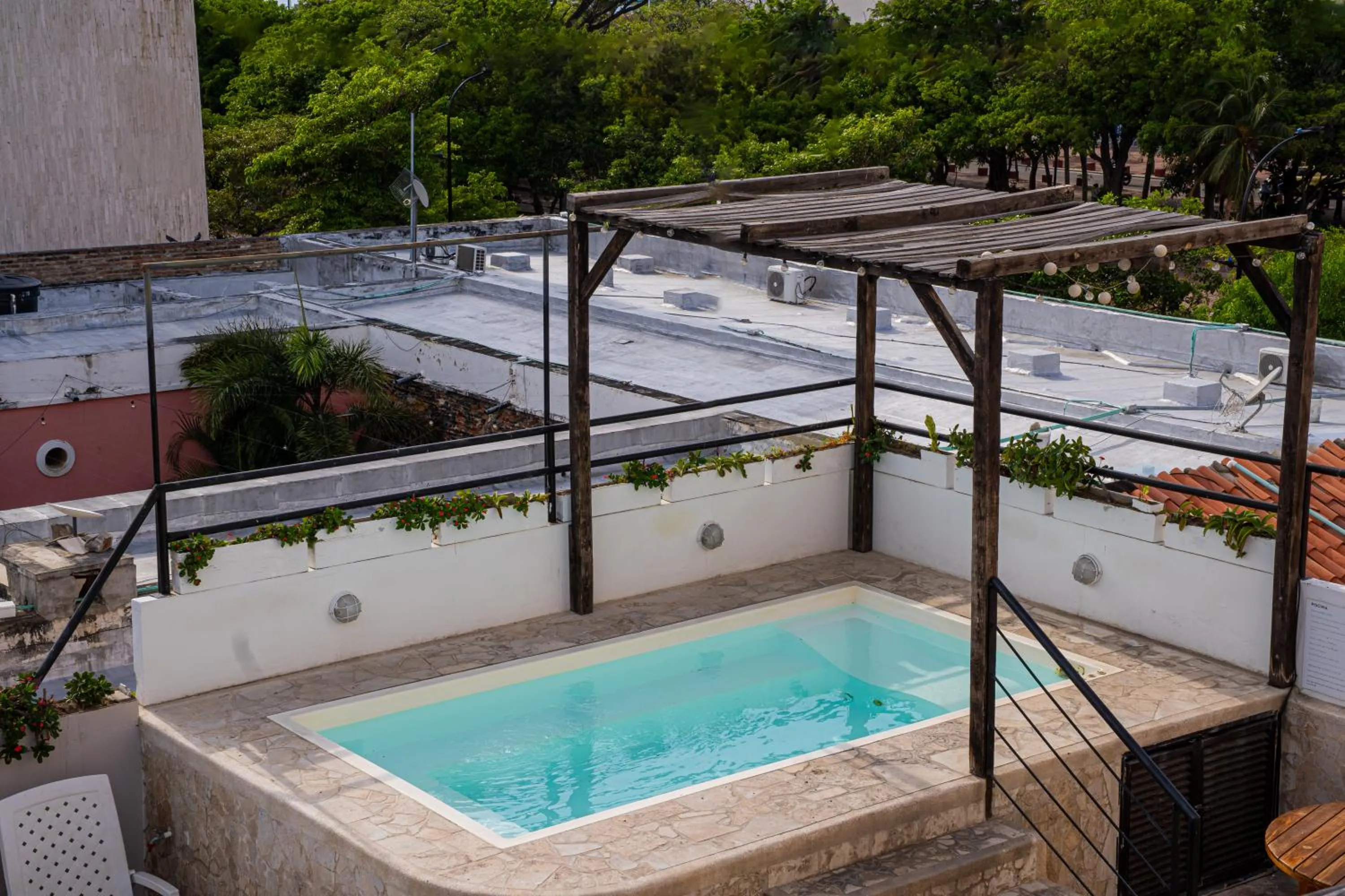 Pool view in Hotel Puerto Pelicano