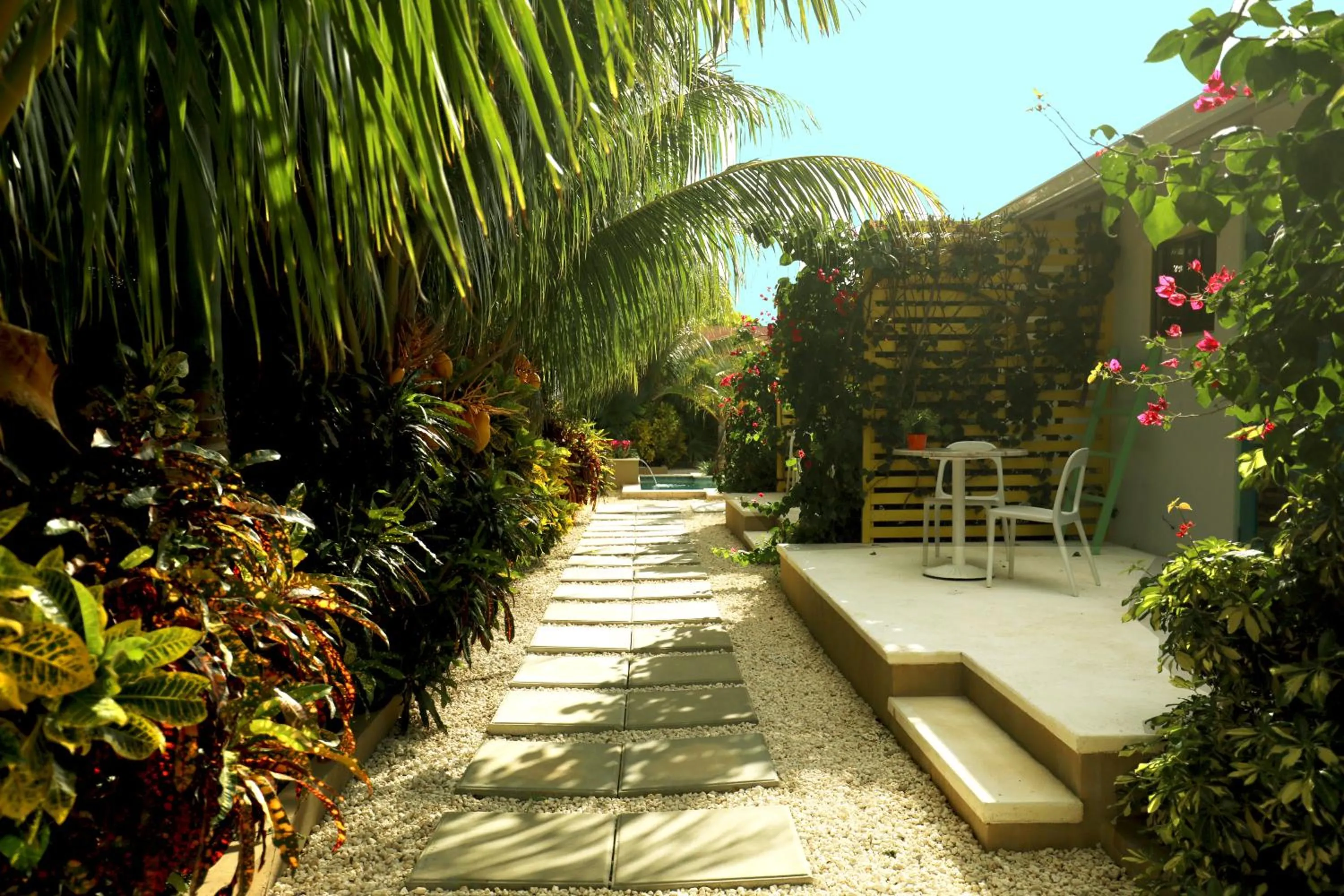 Inner courtyard view in Bubali Bliss Studios & Villas