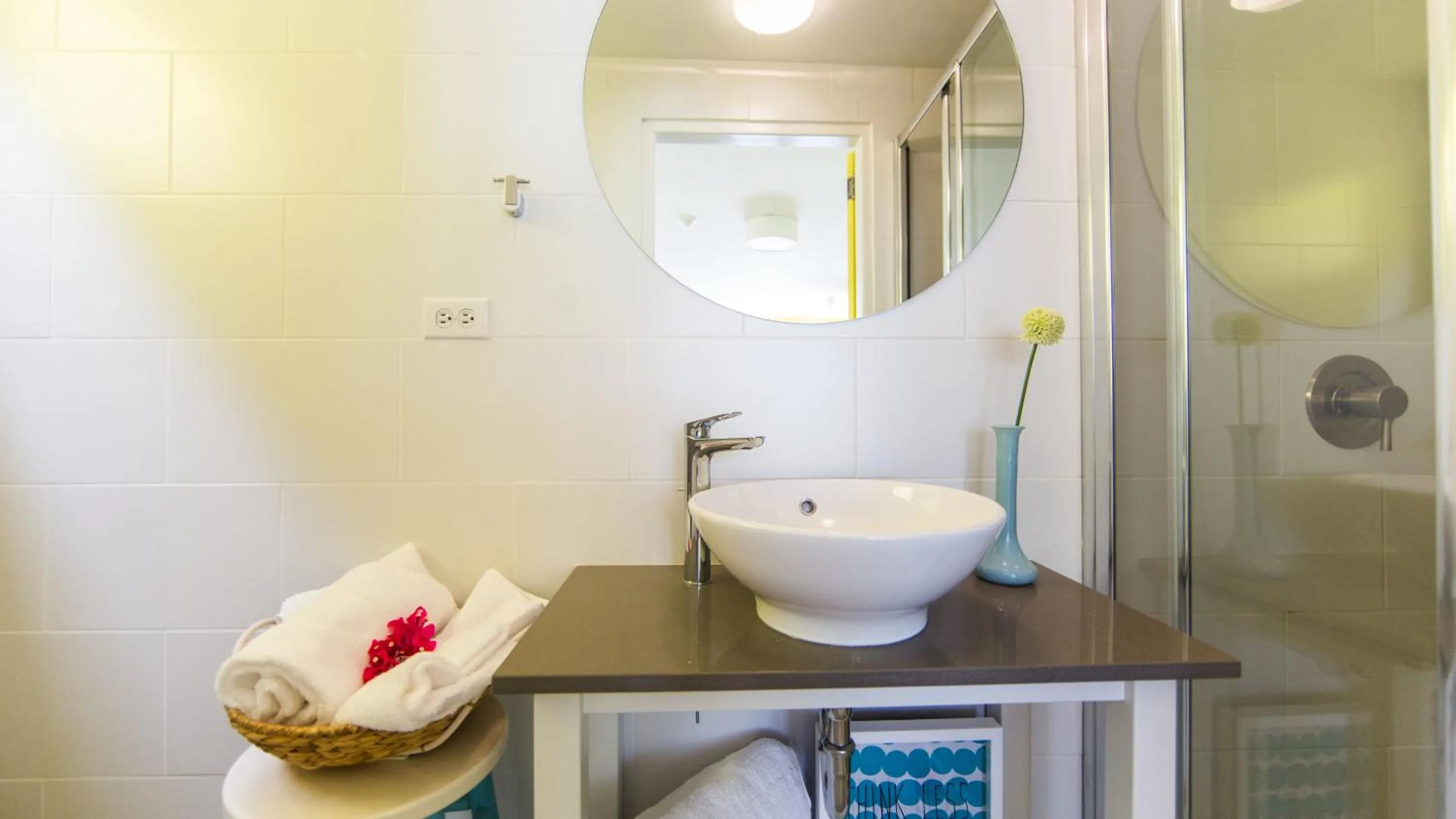 Shower in Bubali Bliss Studios & Villas