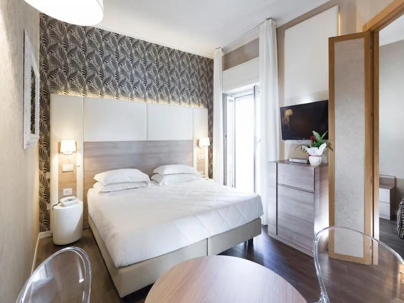 Bedroom, Bed in Hotel Corallo