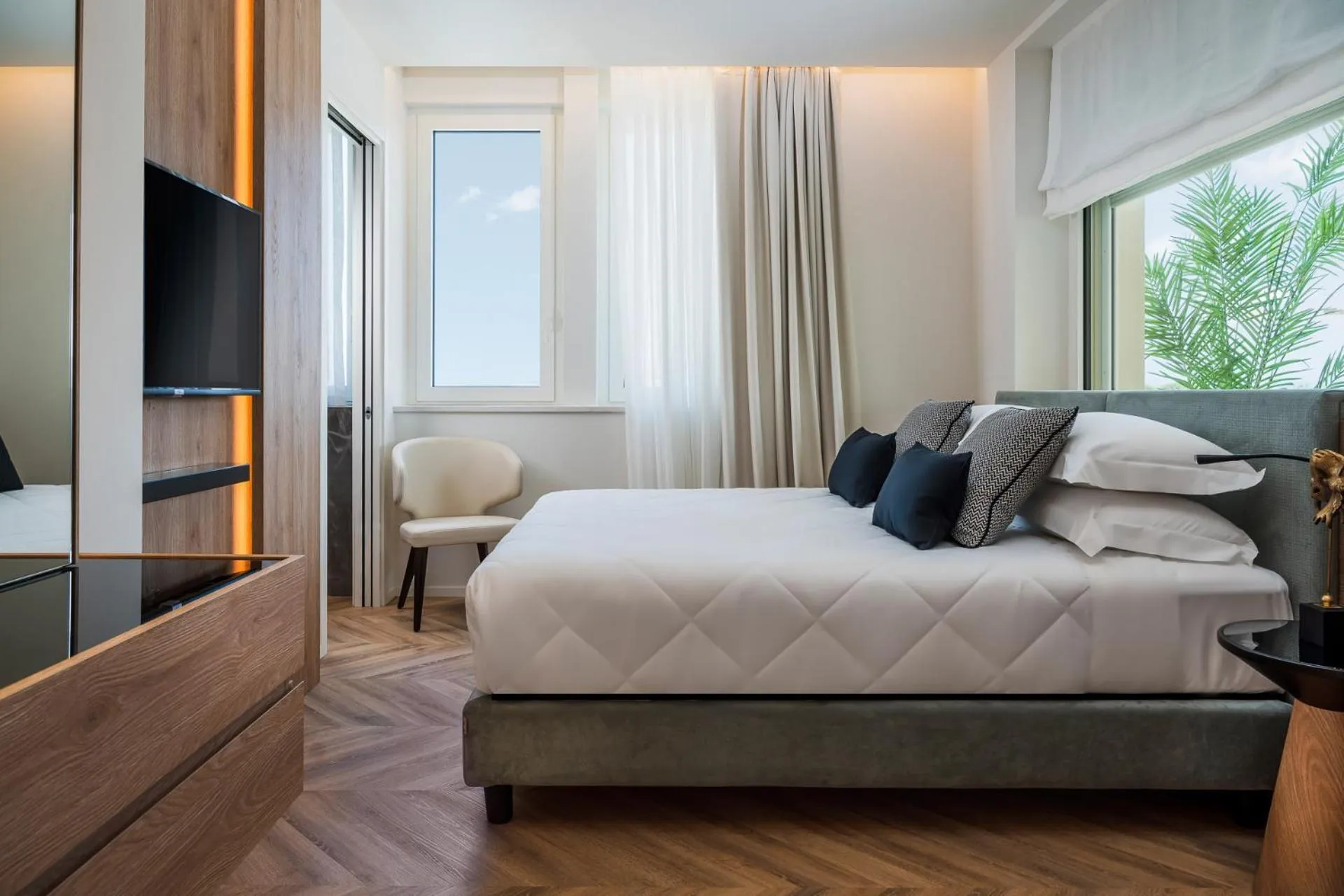 Bed in Hotel Corallo