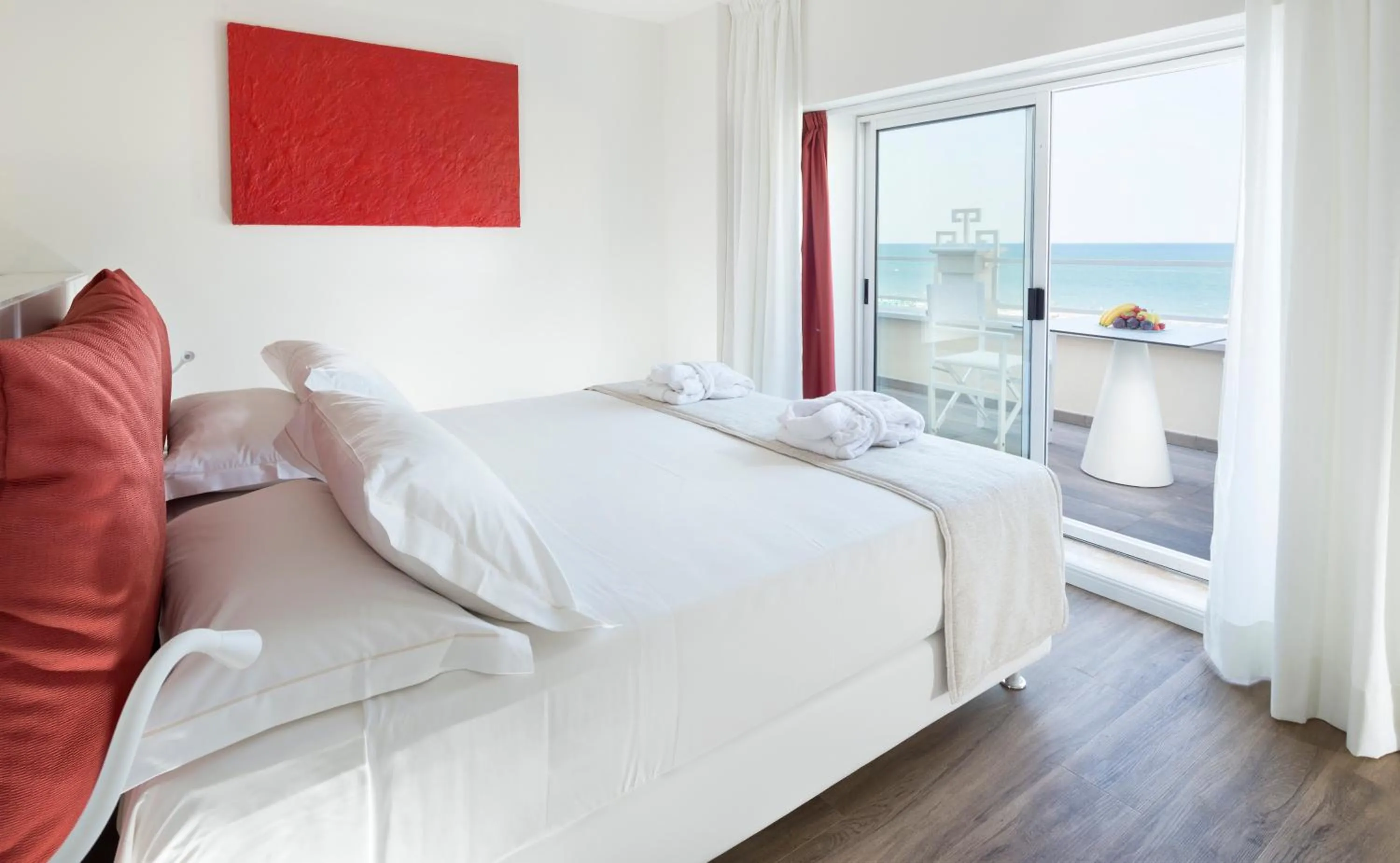 Bed in Hotel Corallo