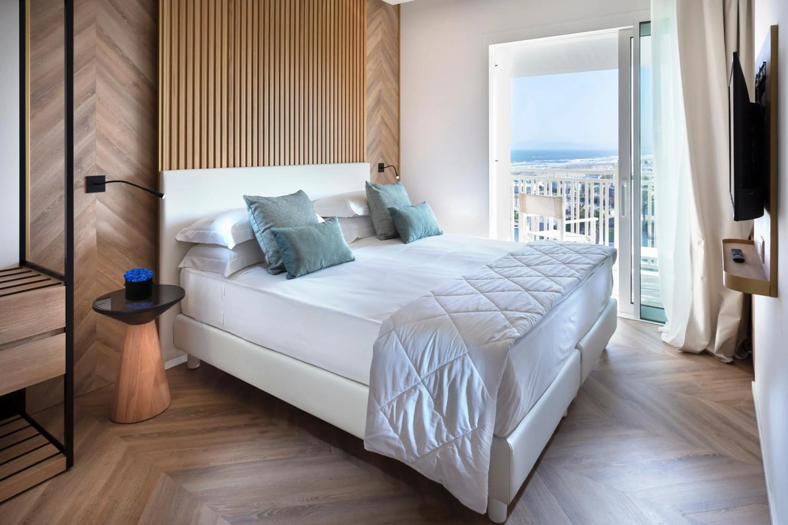 Bed in Hotel Corallo