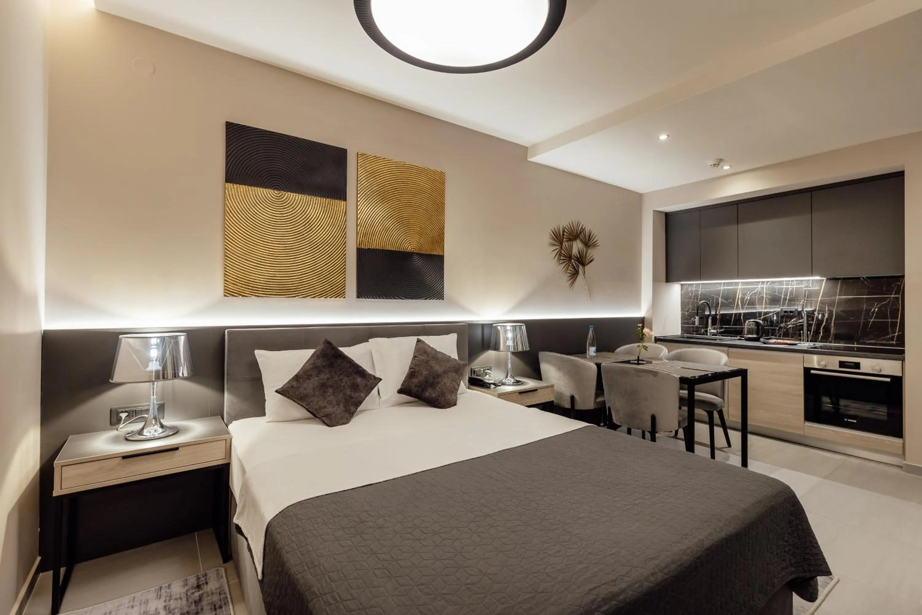 Bed in Garni Hotel Kruso