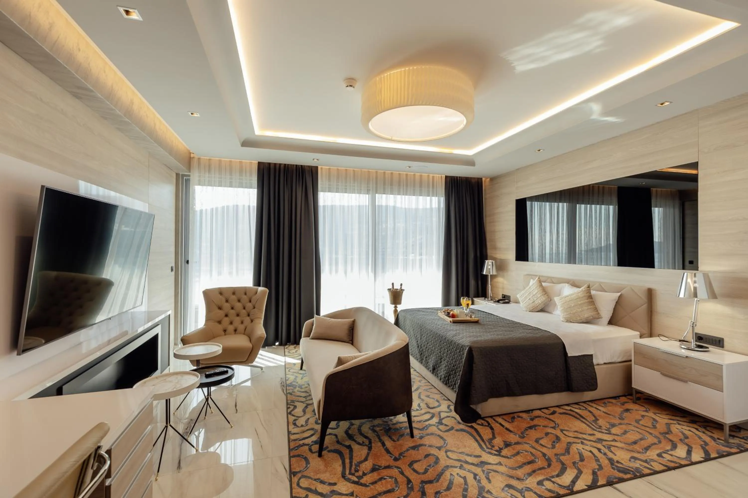 Bed in Garni Hotel Kruso