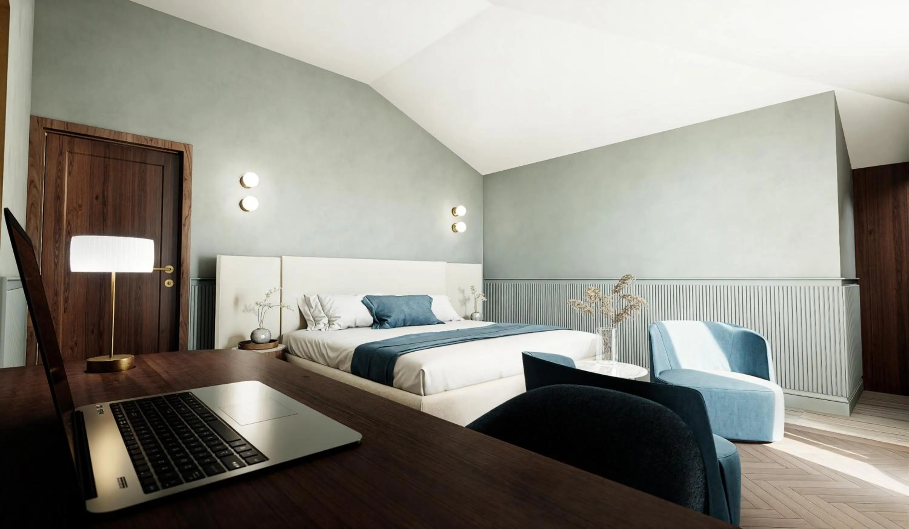 Bed in Grand Hotel Bristol