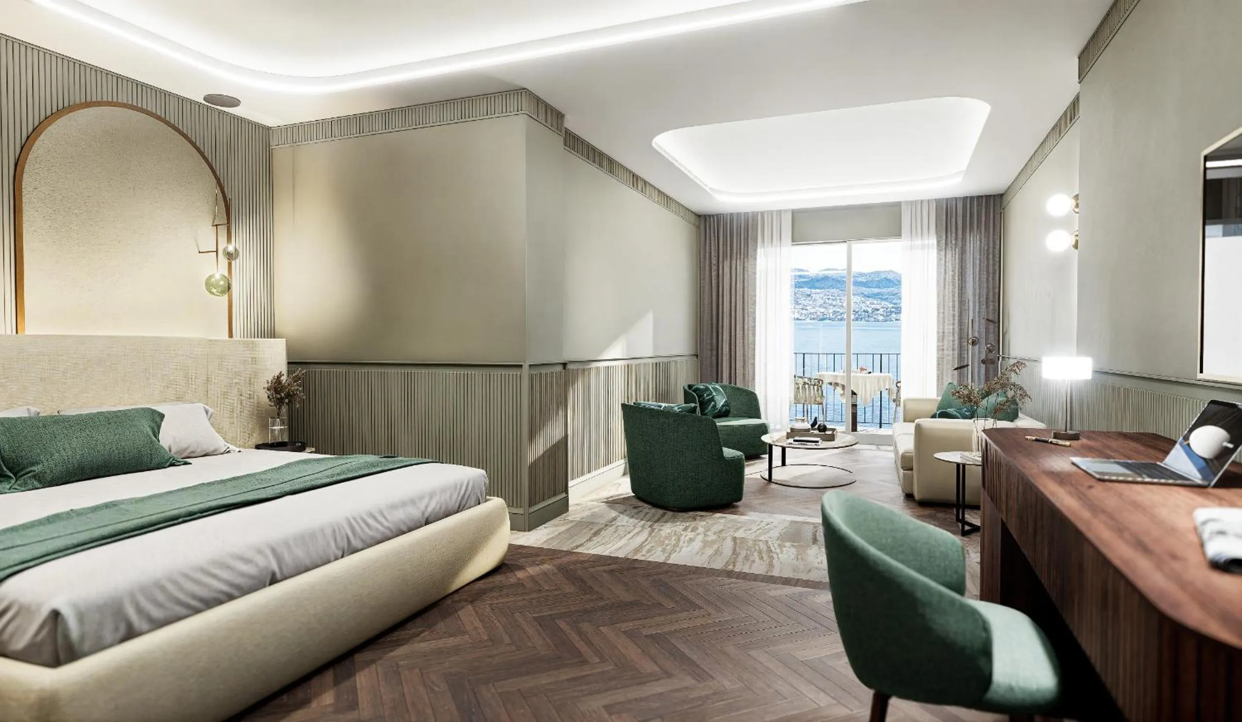 Bed in Grand Hotel Bristol