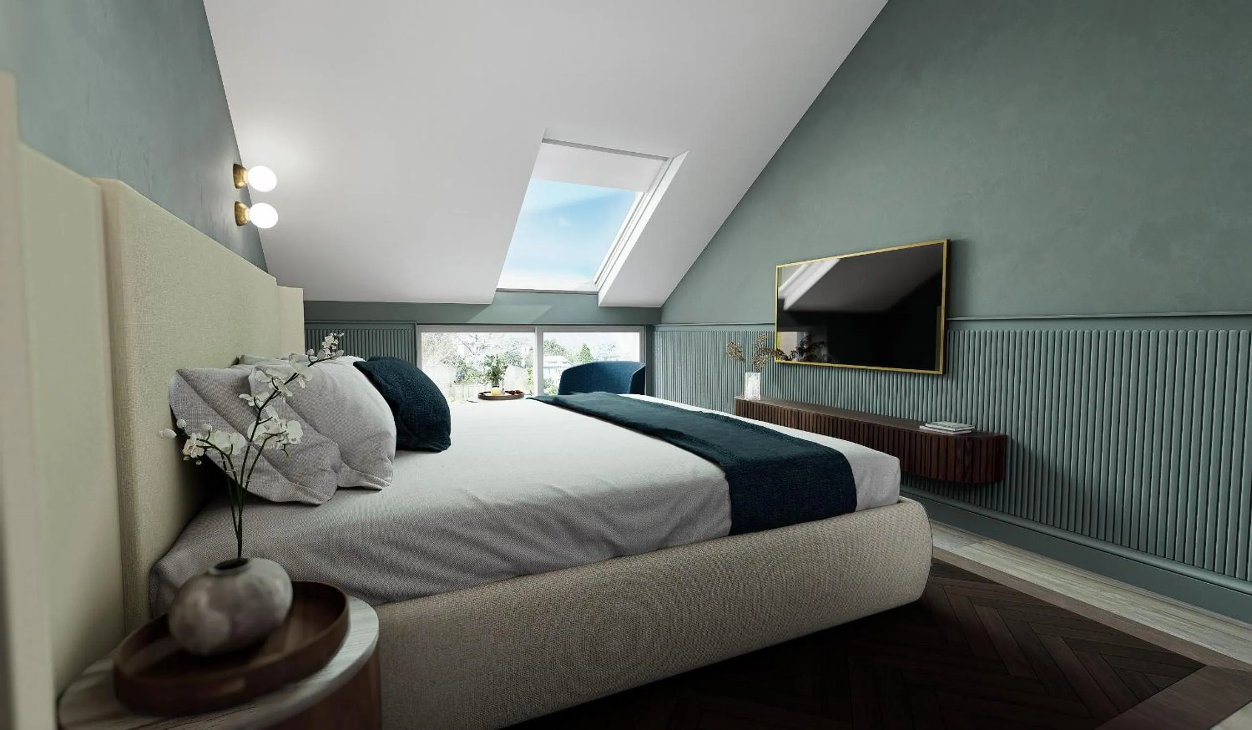 Bed in Grand Hotel Bristol