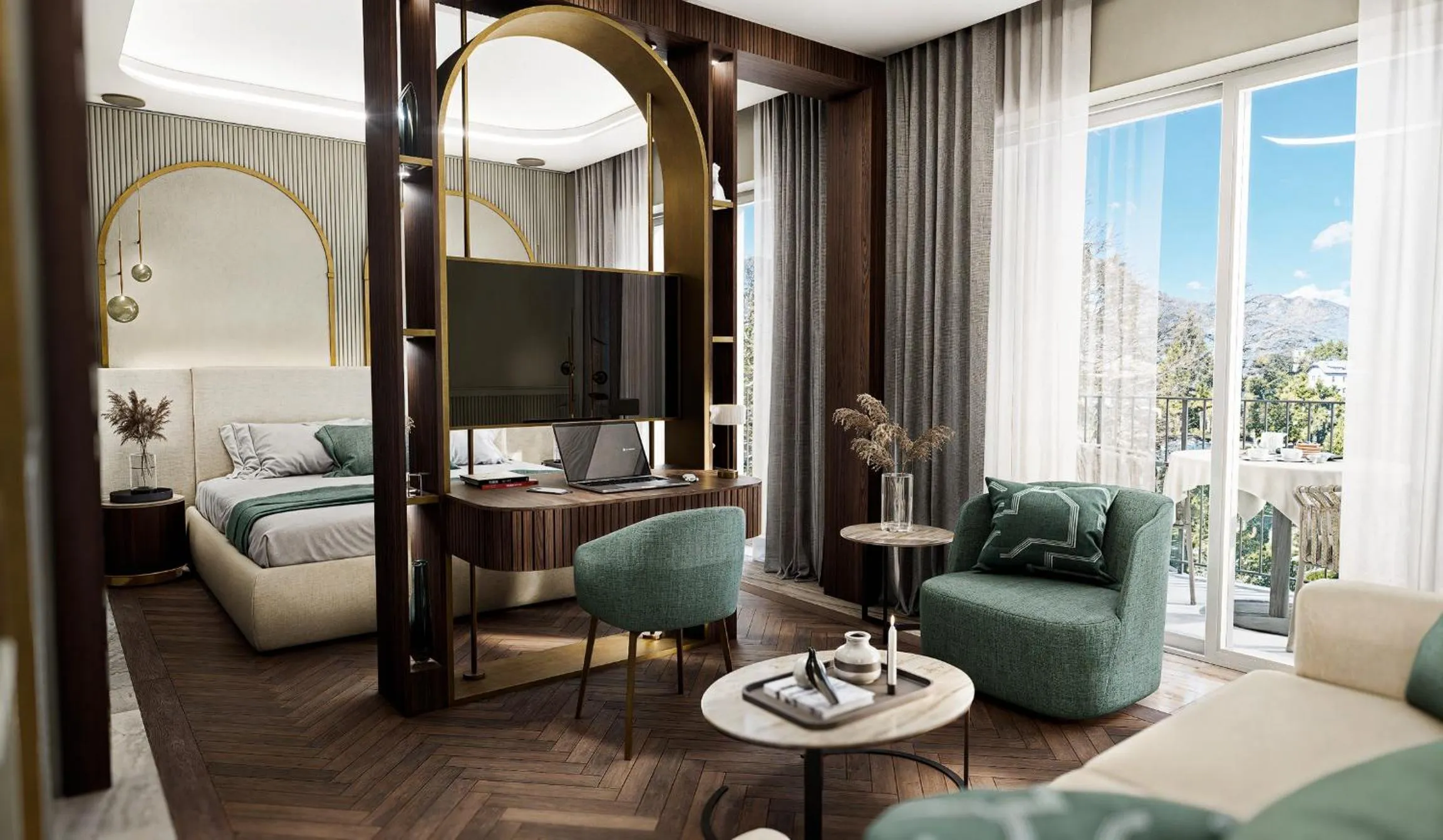 Bed in Grand Hotel Bristol