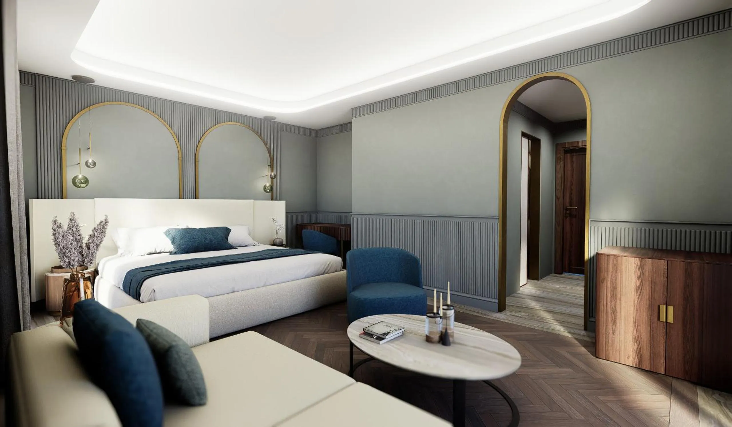 Bed in Grand Hotel Bristol