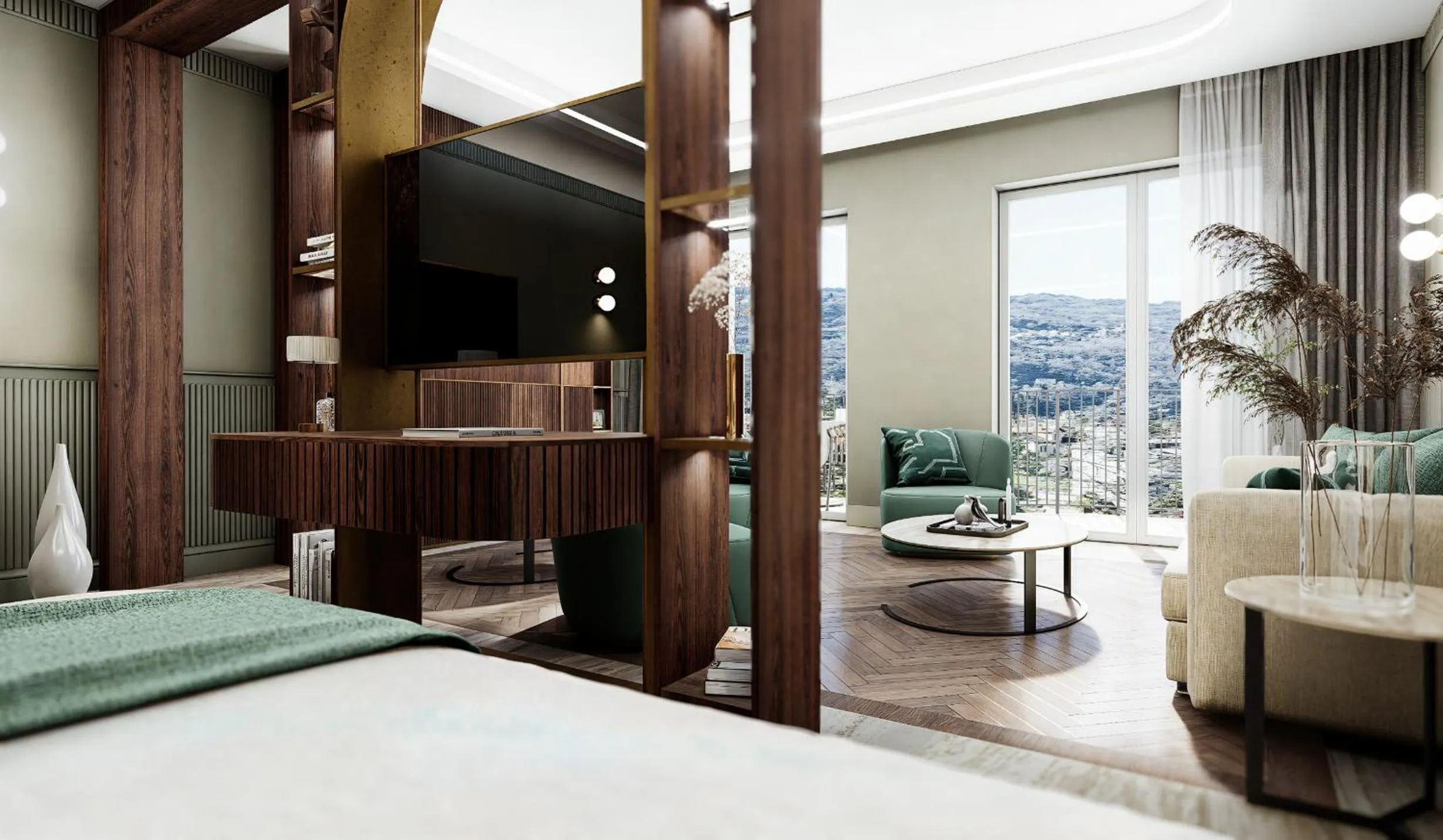 Bed in Grand Hotel Bristol