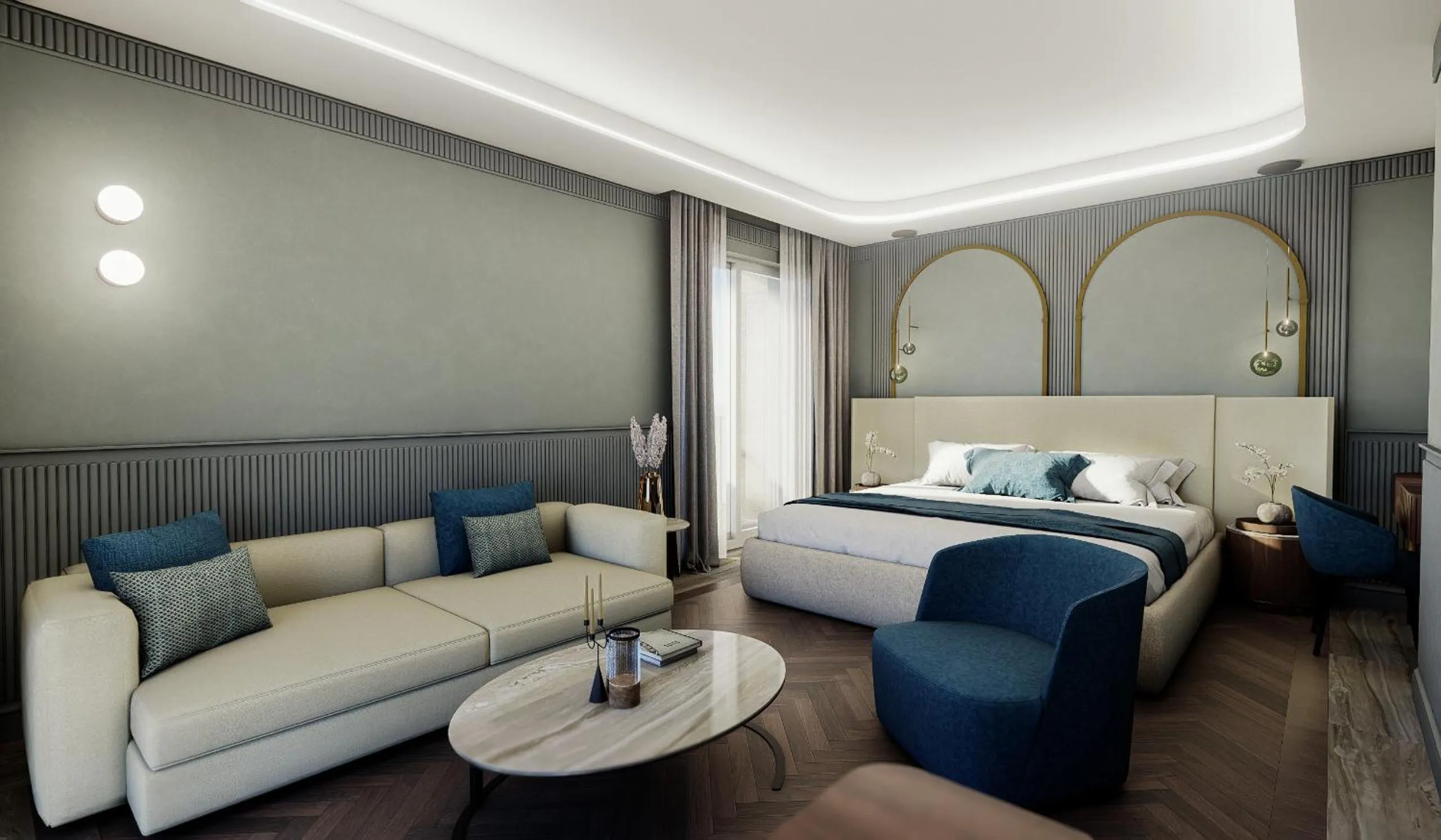 Bed in Grand Hotel Bristol