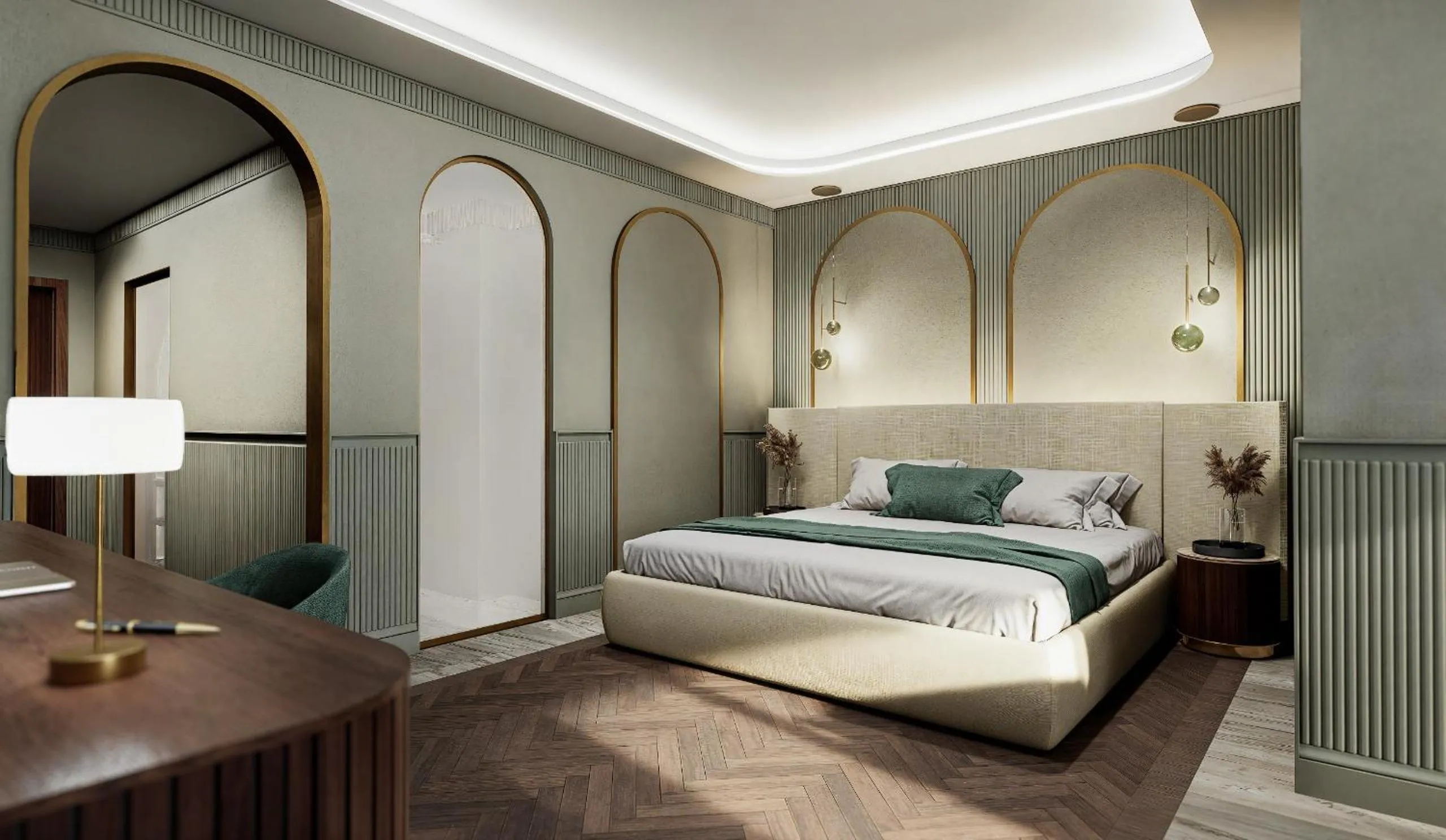 Bed in Grand Hotel Bristol