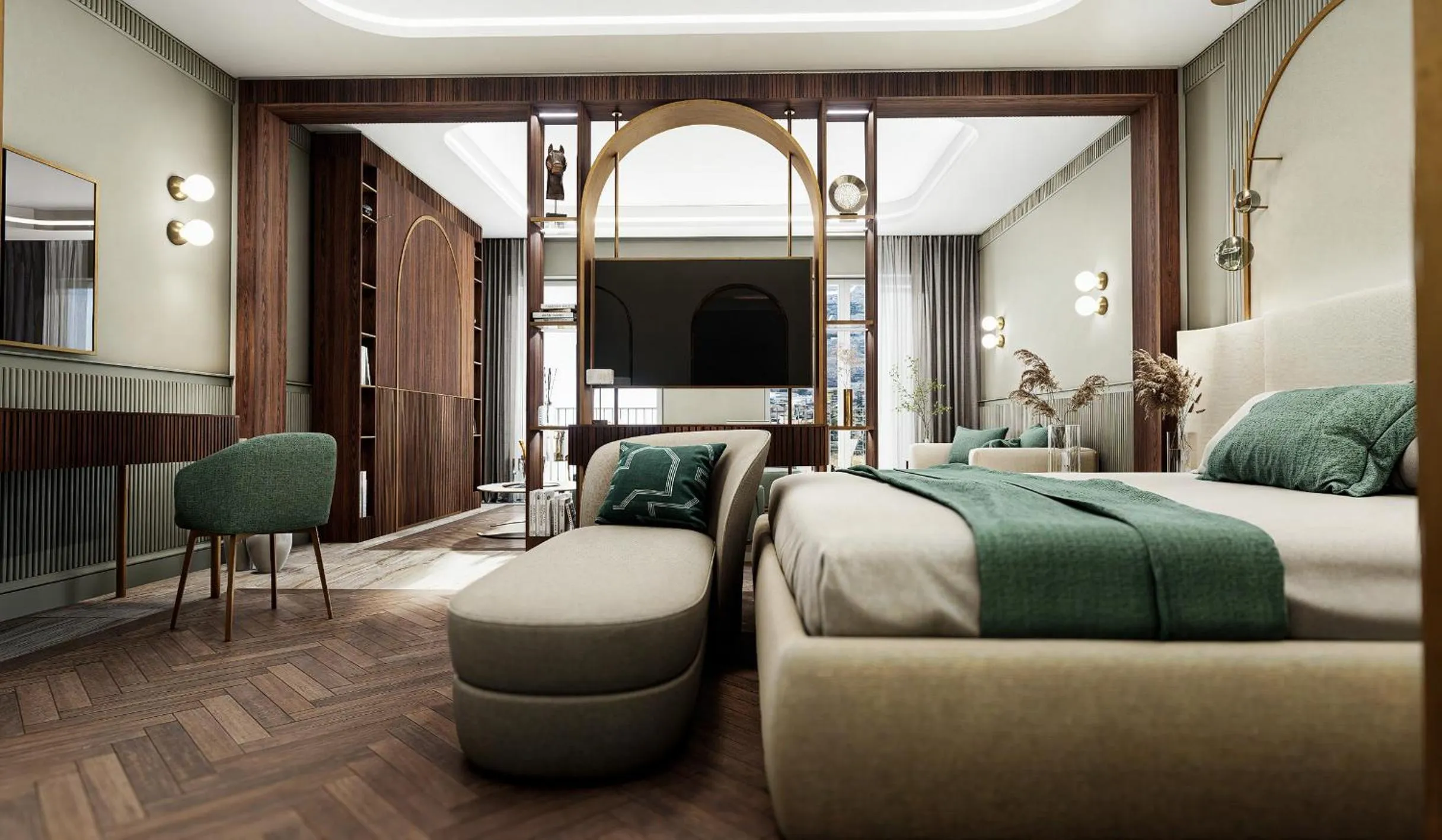 Bed in Grand Hotel Bristol