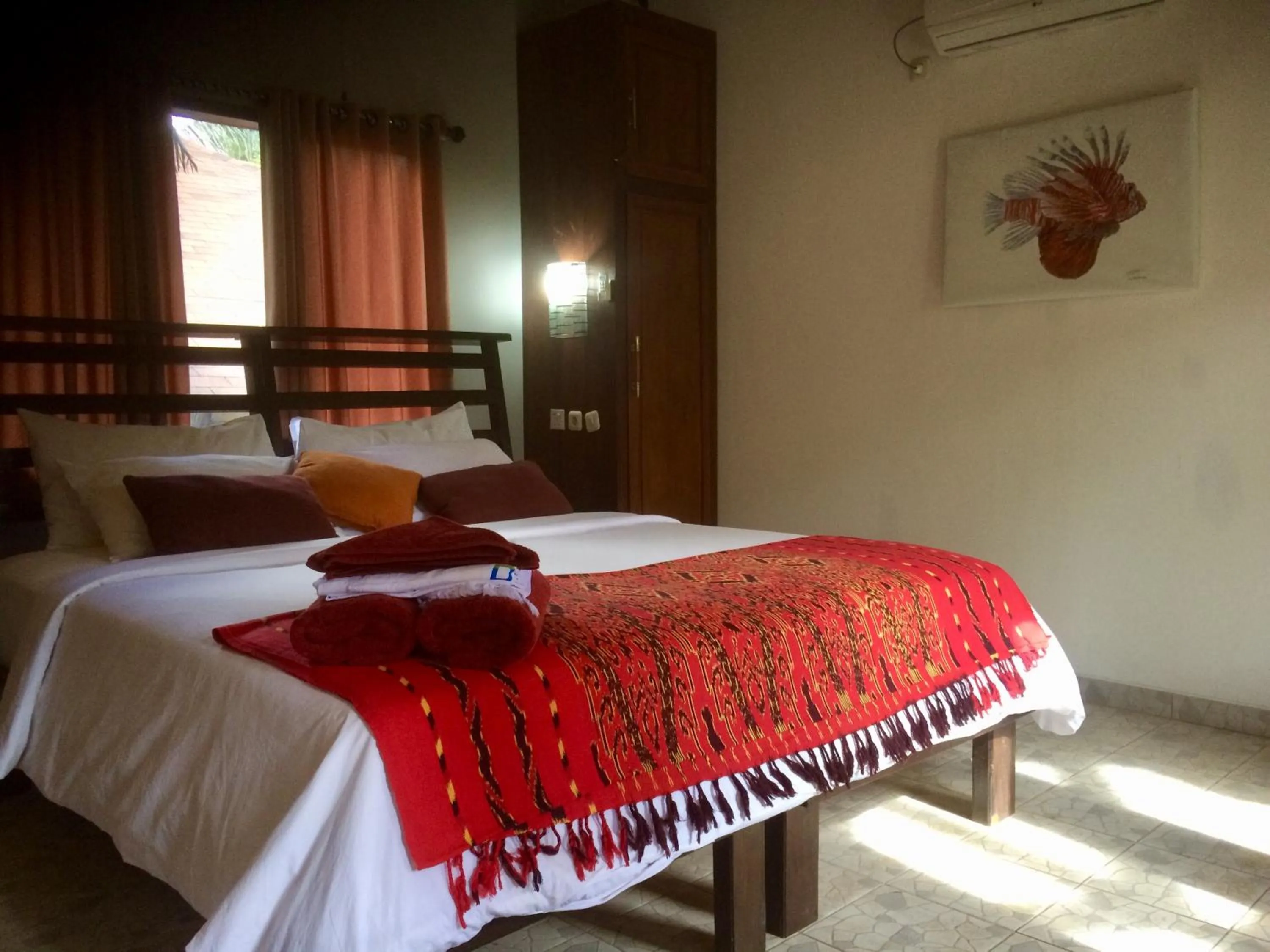 Bed in Lutwala Bungalows and Private Villa