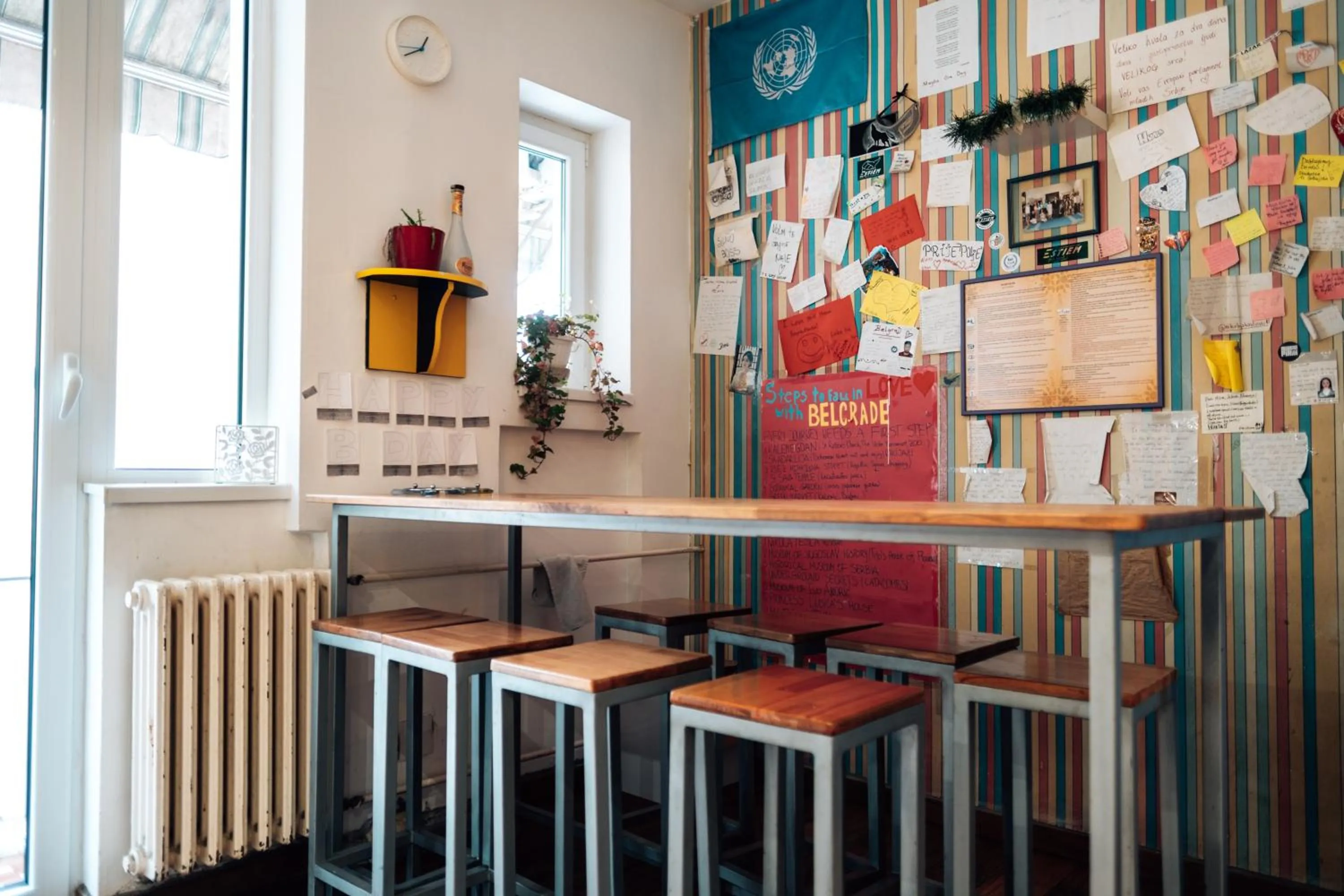 Kitchen or kitchenette in Hostel Beogradjanka