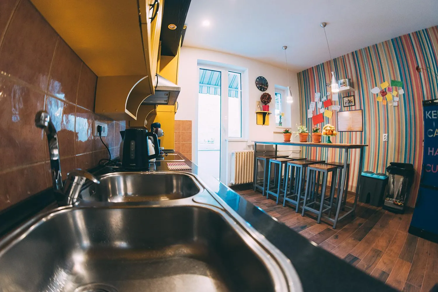 Kitchen or kitchenette in Hostel Beogradjanka