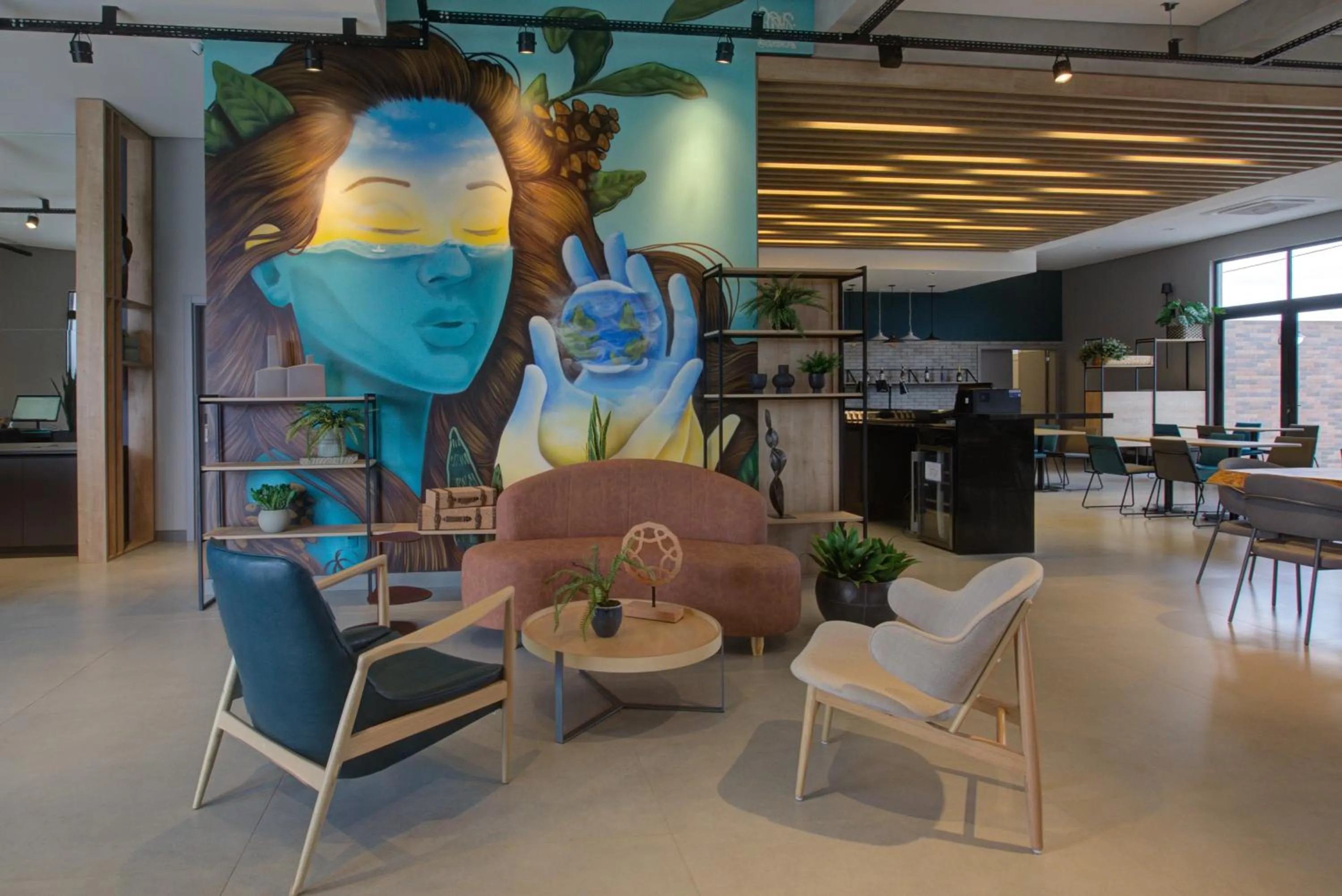 Lobby or reception in Slaviero Ponta Grossa