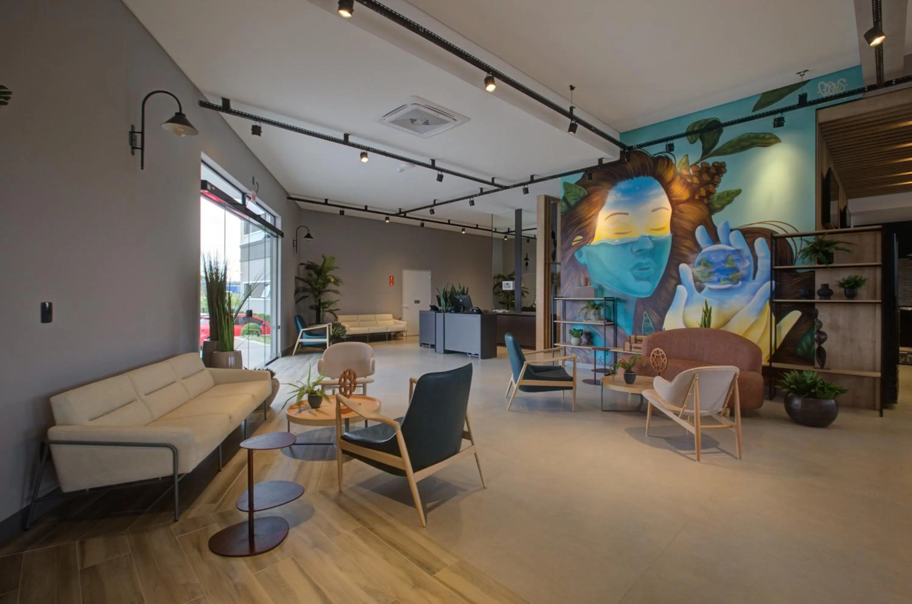 Lobby or reception in Slaviero Ponta Grossa