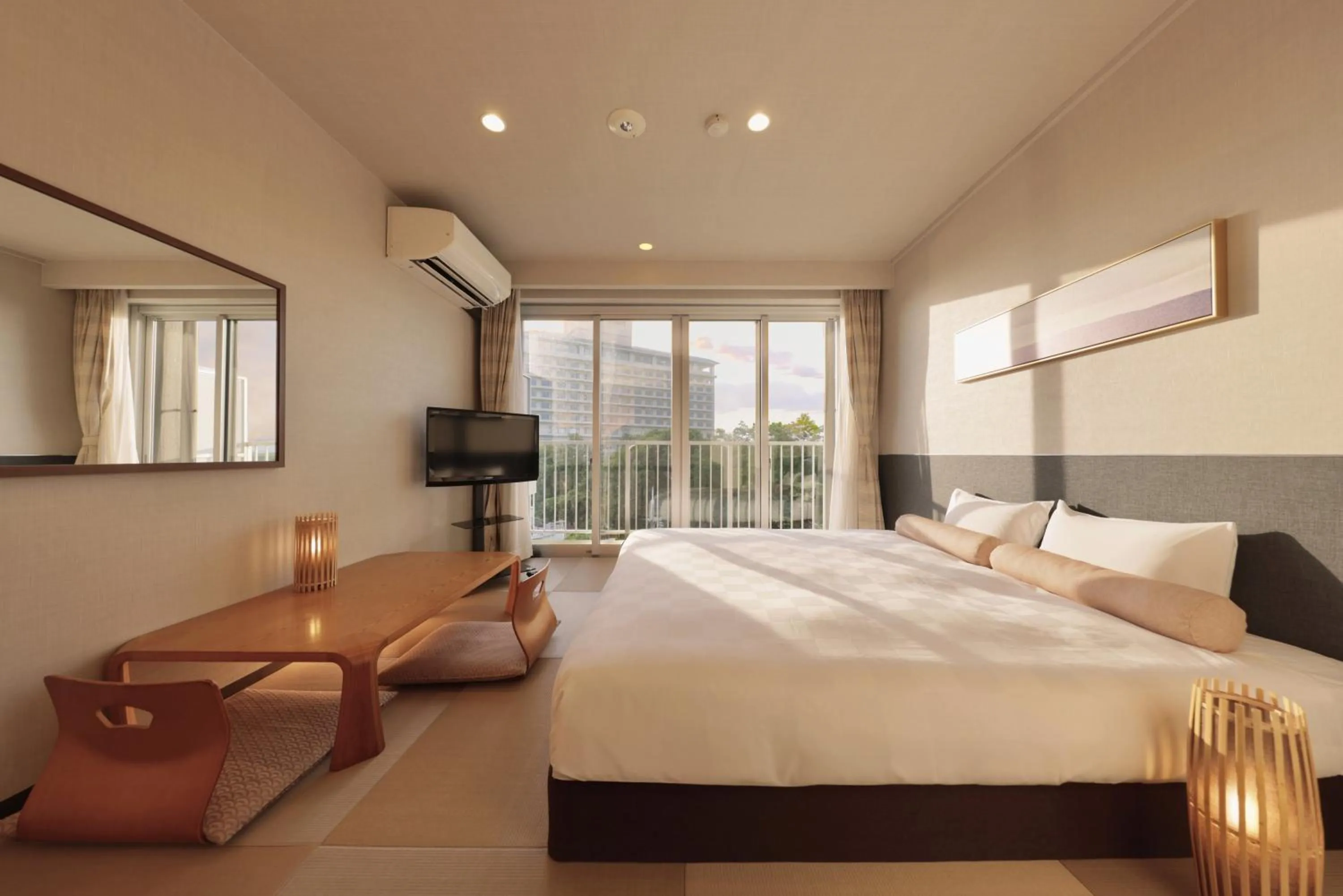 Bed in Nankishirahama Hotel Akariya