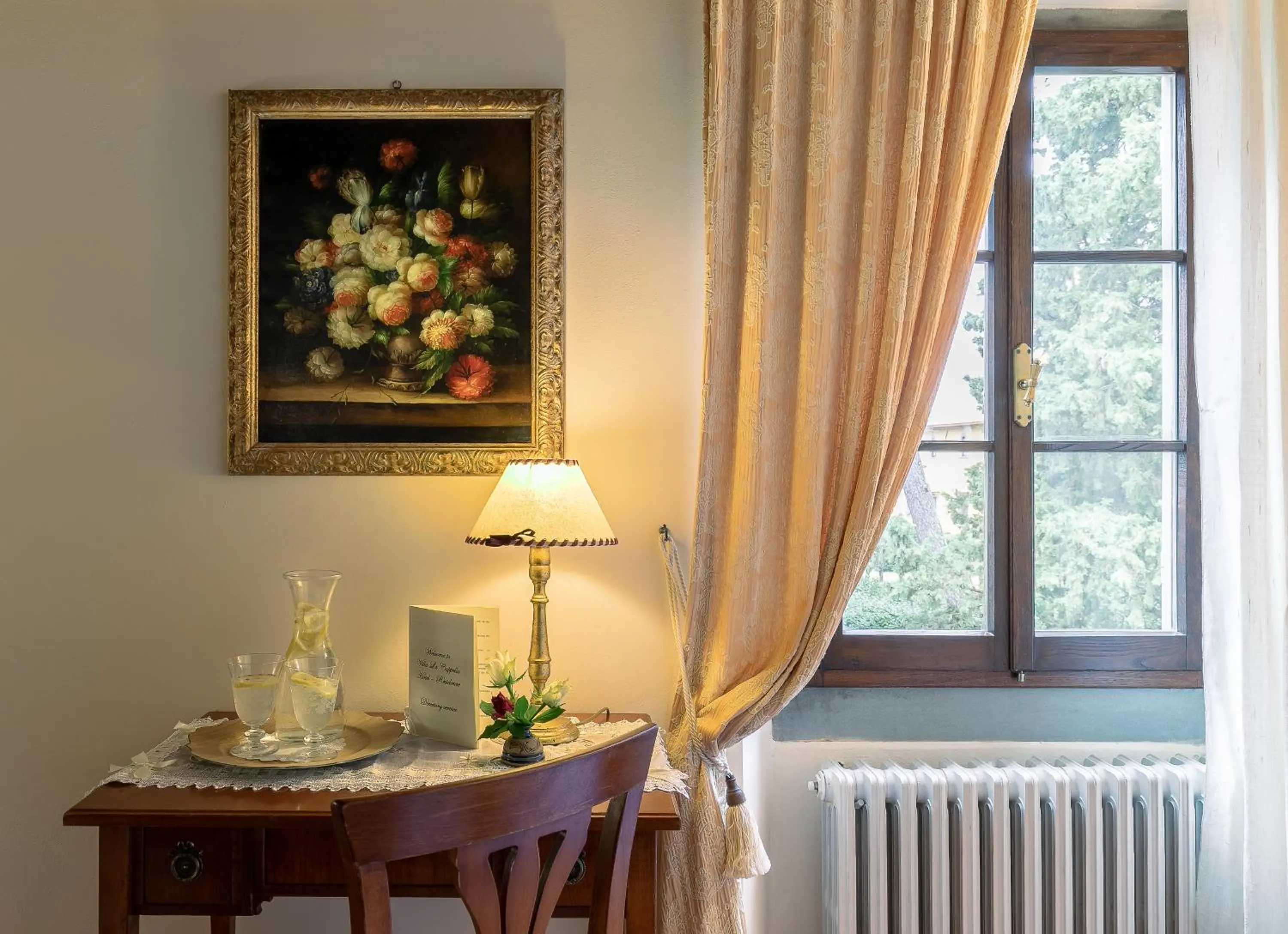 Decorative detail in Relais Villa La Cappella