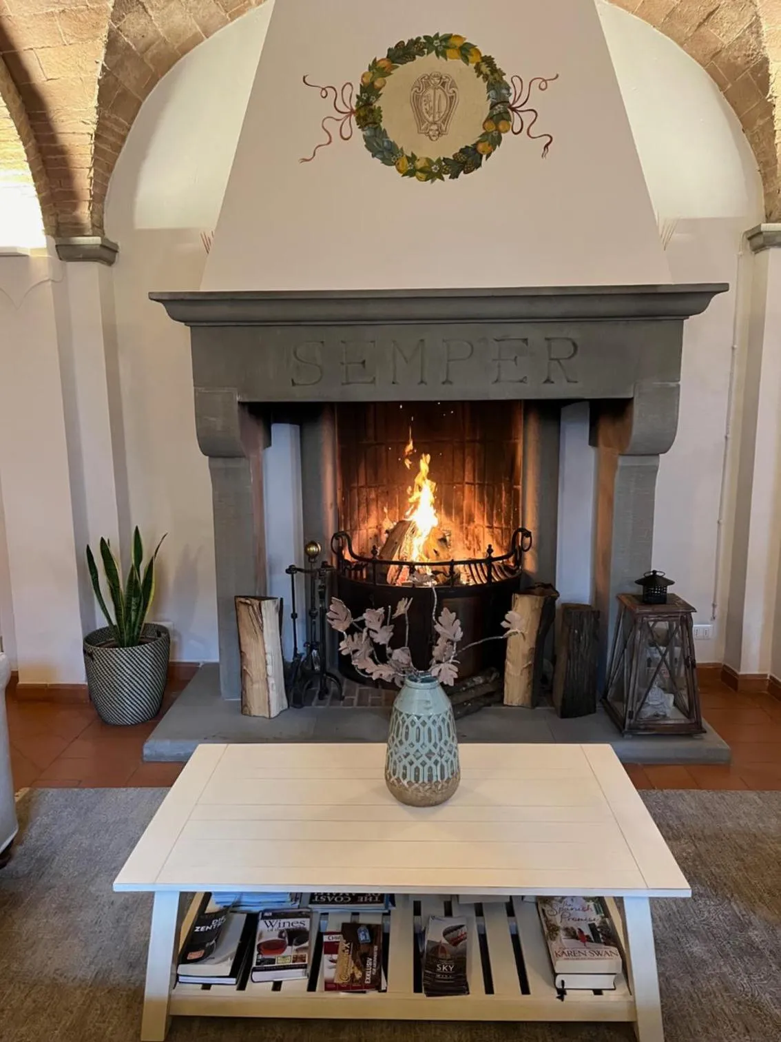 Living room in Relais Villa La Cappella