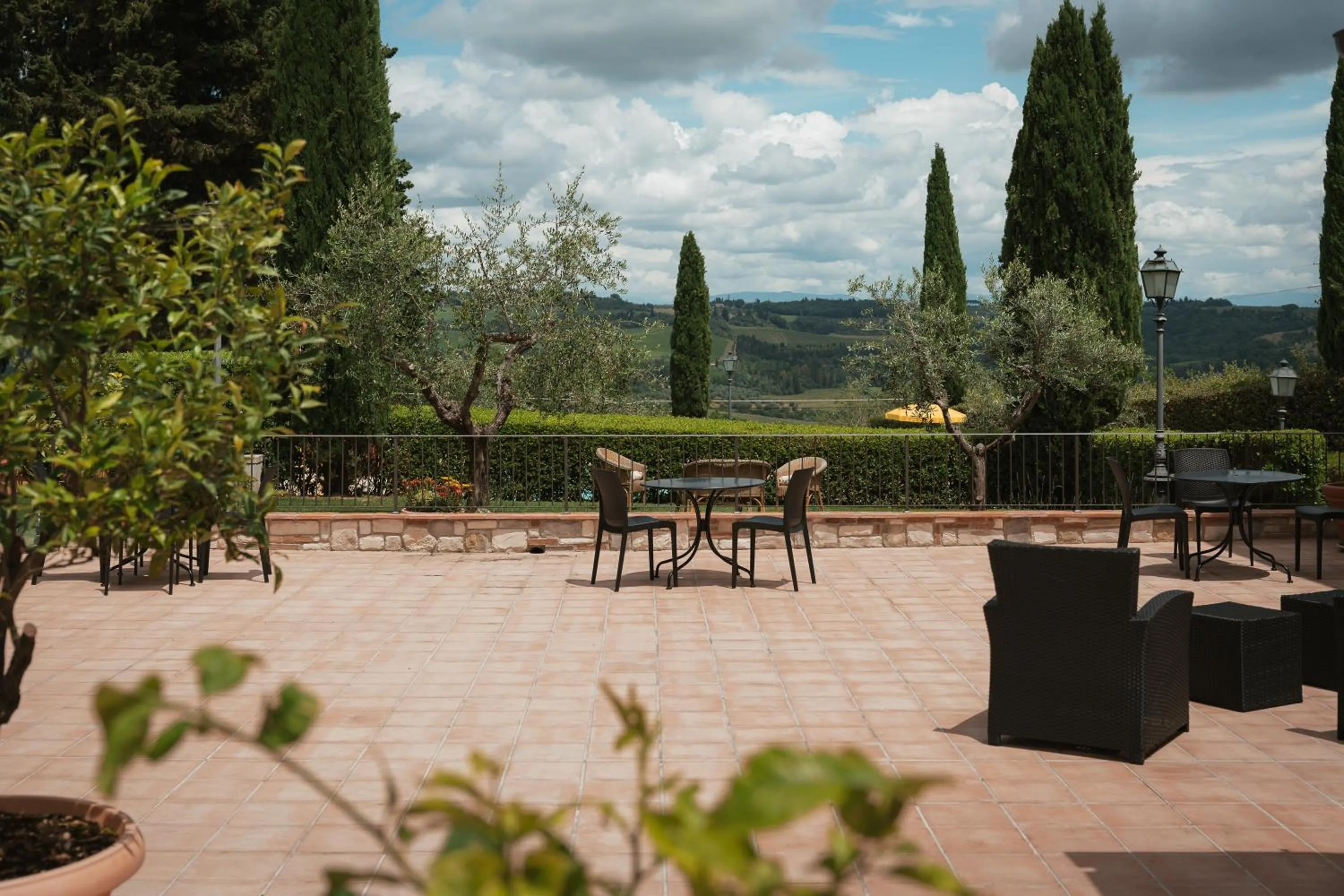 Patio in Relais Villa La Cappella