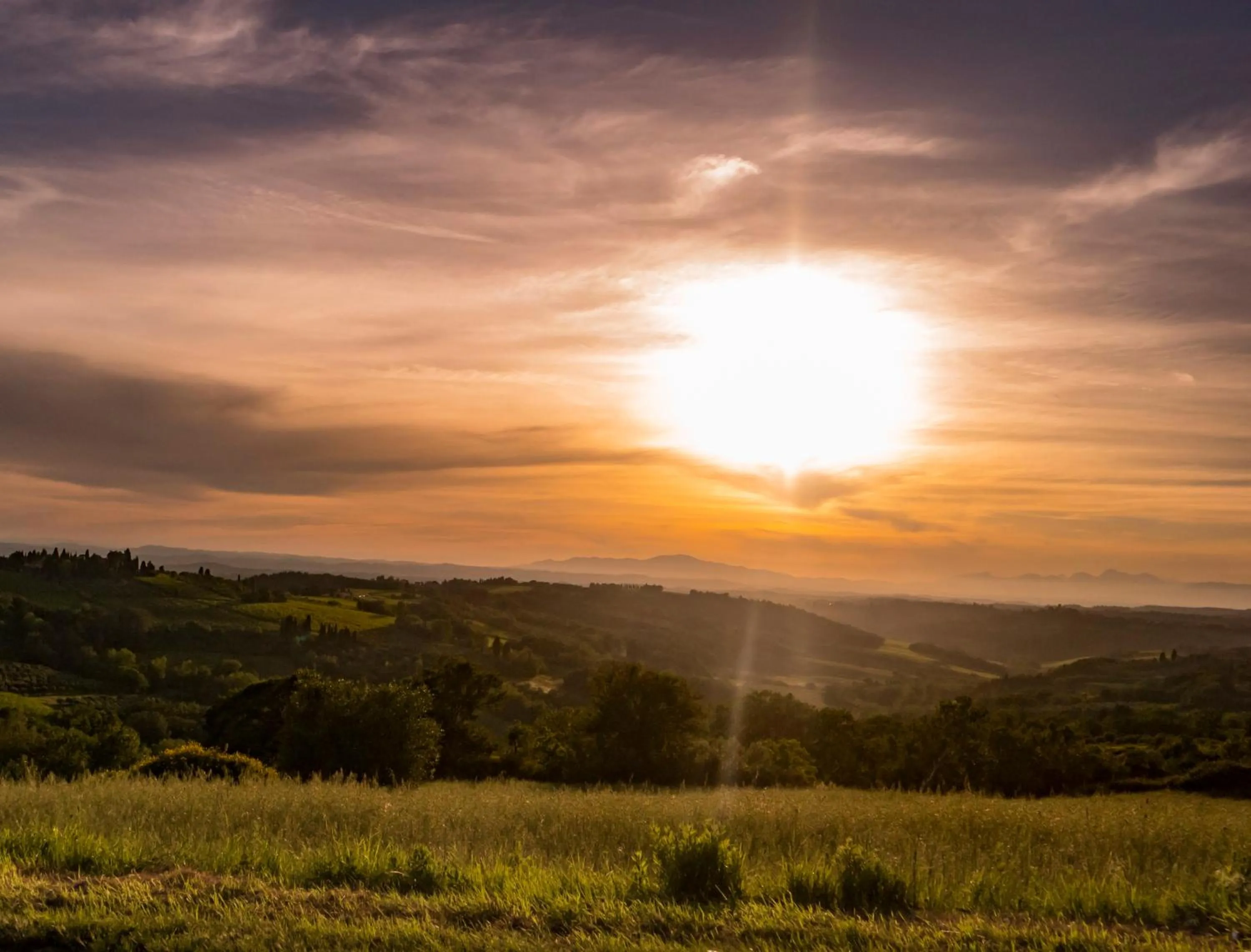 Sunset in Relais Villa La Cappella